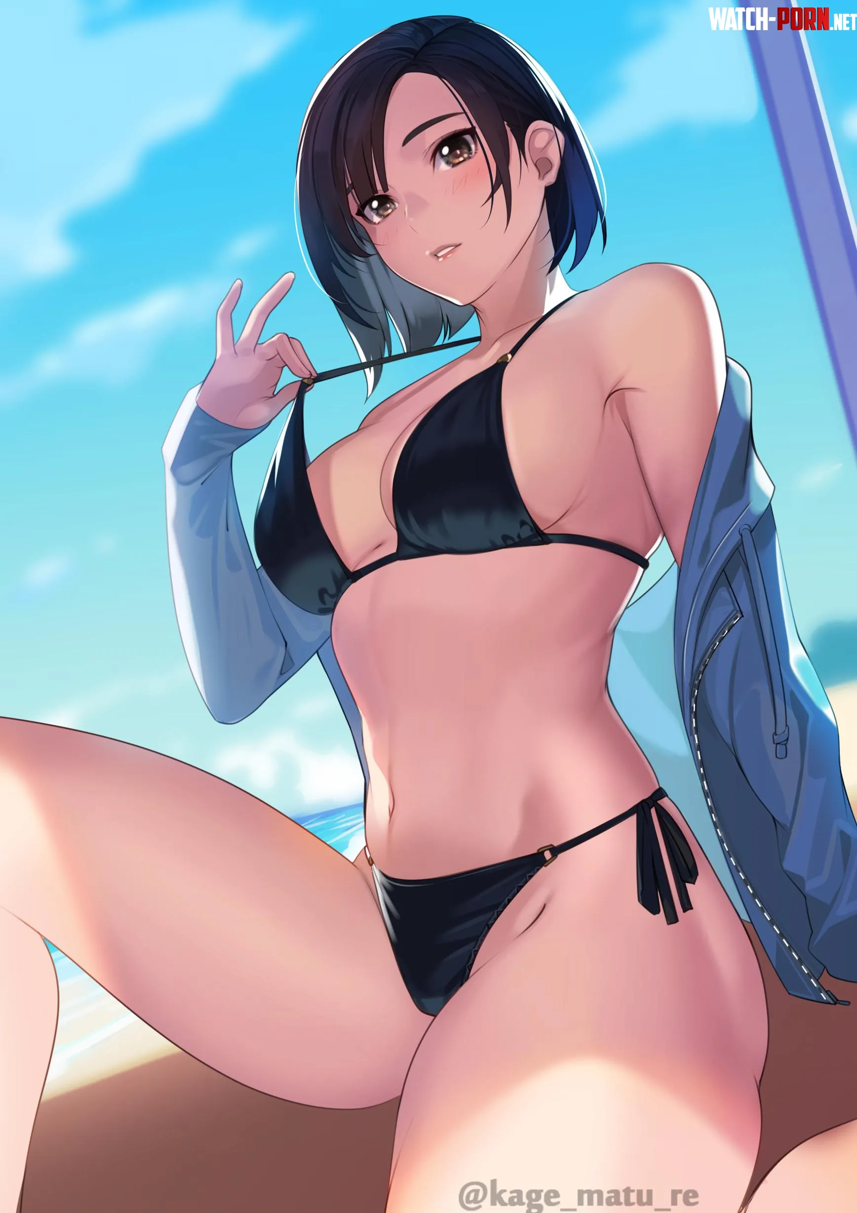 Something Summery (kagematsuri on Pixiv) [Artist's OC] by TheDerpSpoon