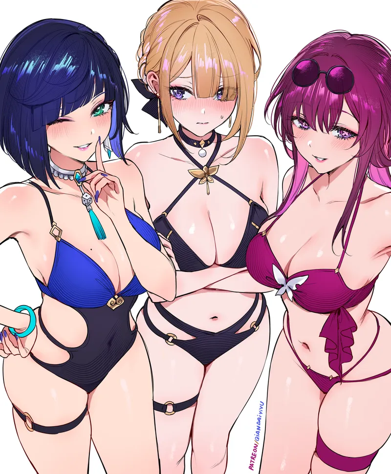 Thumbnail Yelan/ Evelyn/ Kafka by xSaviour_N