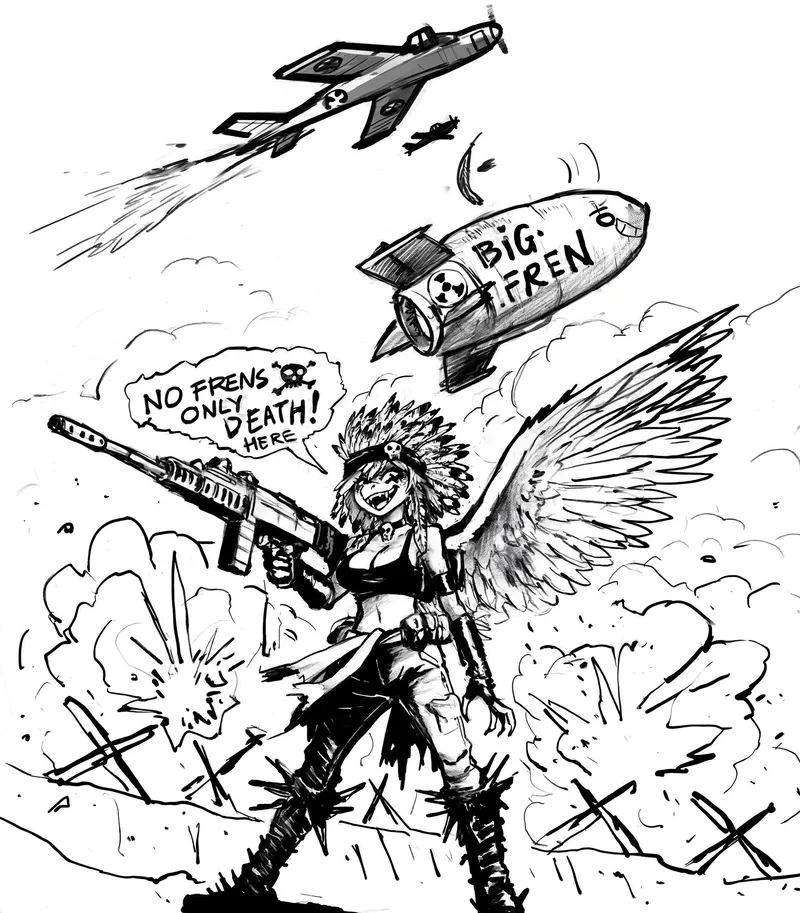 Thumbnail No Frens, Only Death [OC] by alexiuss | MonsterGirl Article