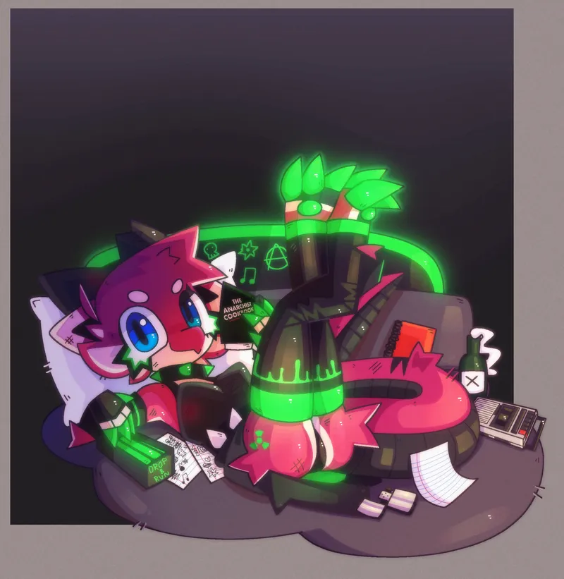 Thumbnail Aurora's Lounging Art: A Furry Delight | furry