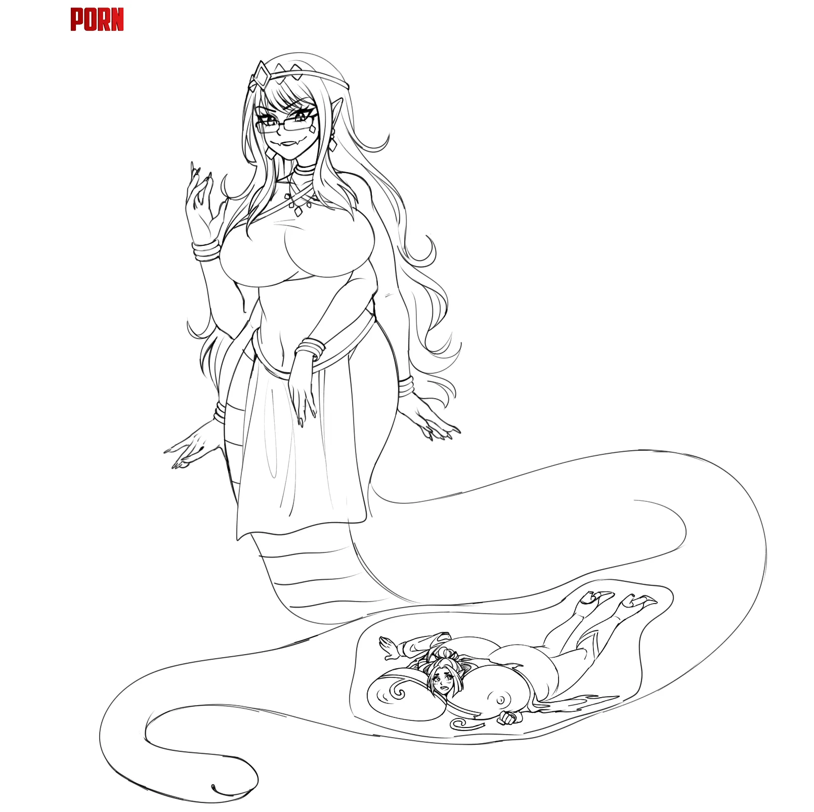 {image} her clothes are starting to get digested~ commissions open! (papipo on discord and eka's) by Ok-Sorbet-8676