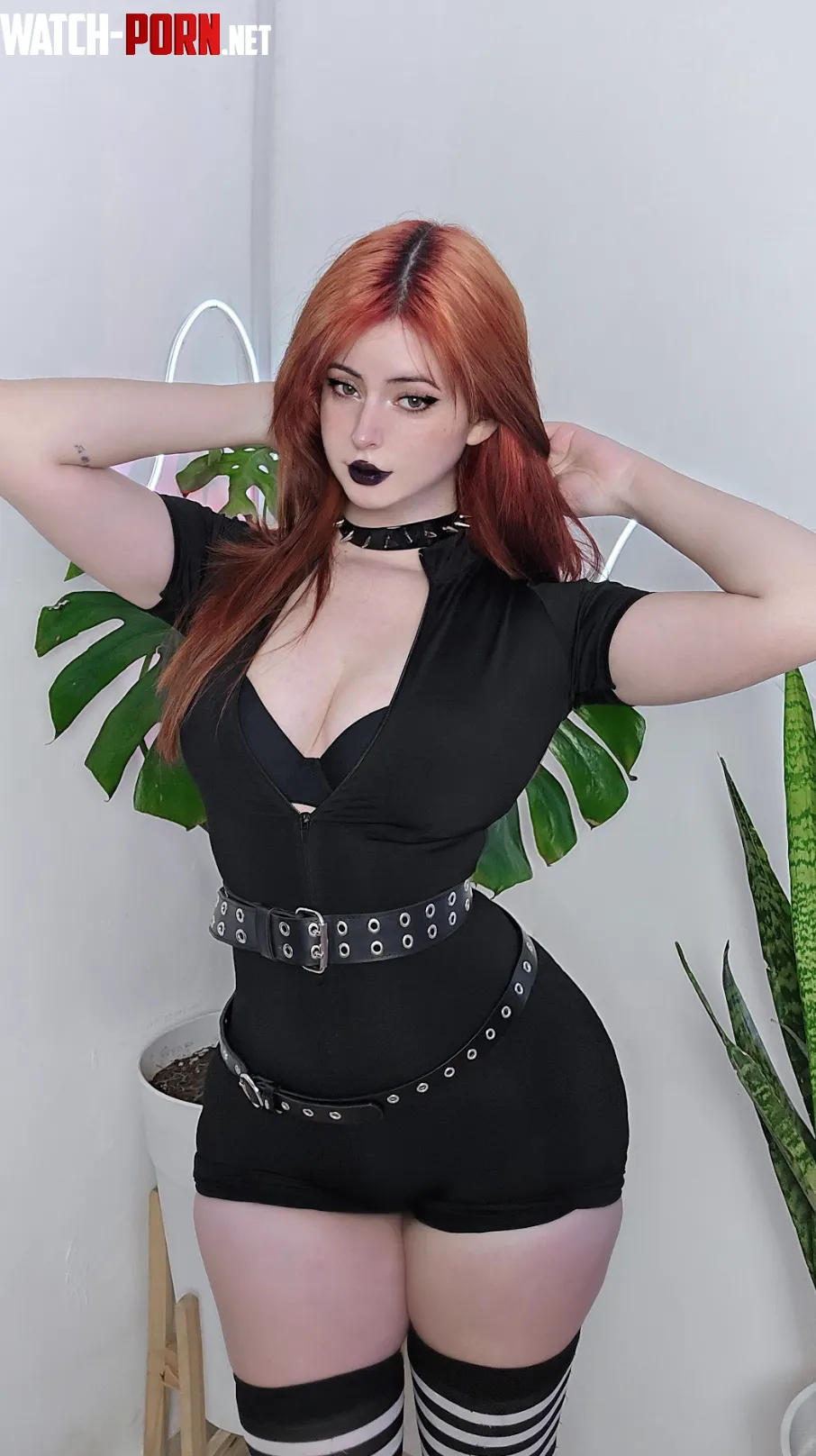 no words, just obedience. this goth body’s yours... by CapybaraPlushToy