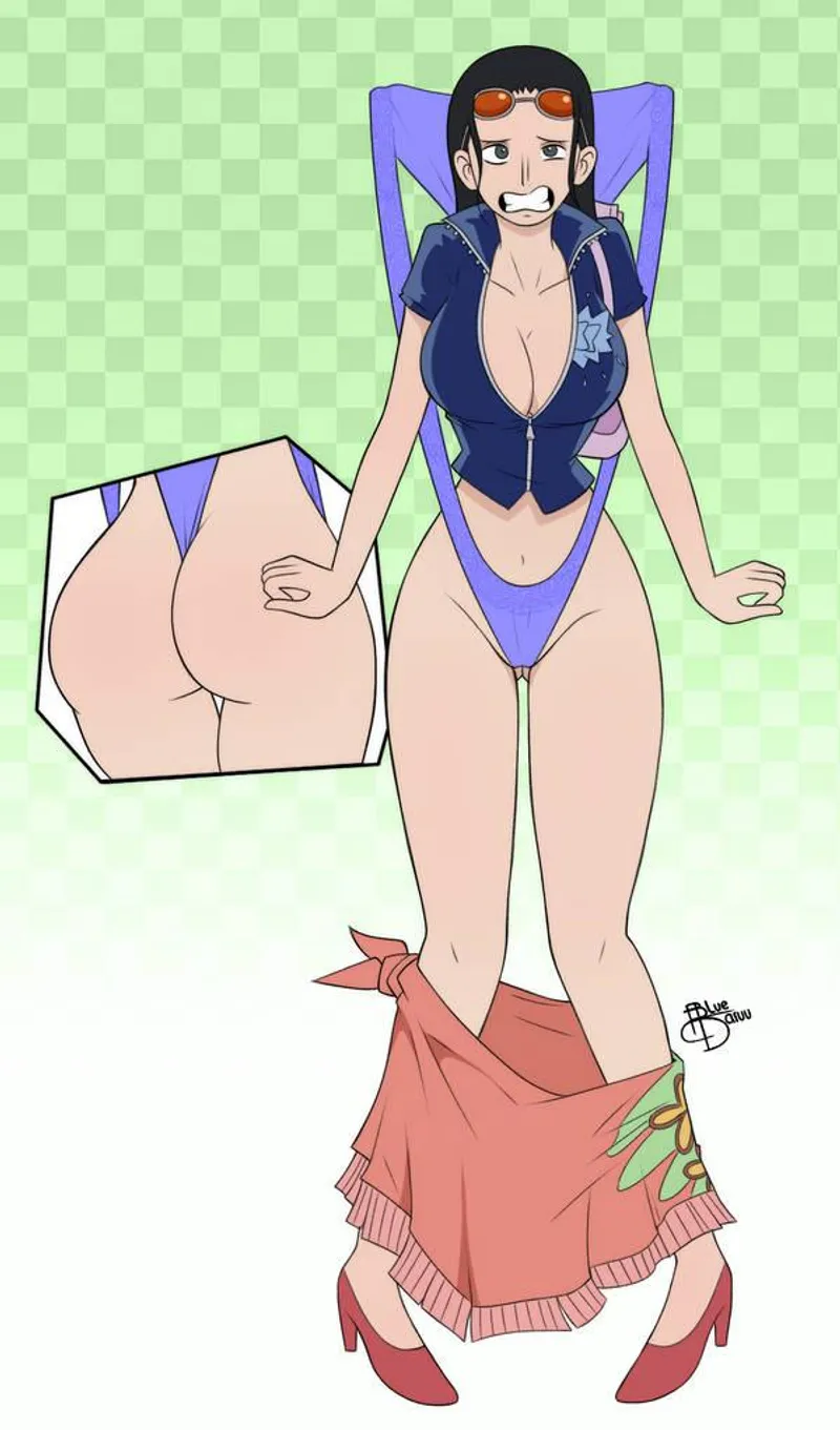 Thumbnail Nico Robin Wedgie Art by Madhence in funpiece