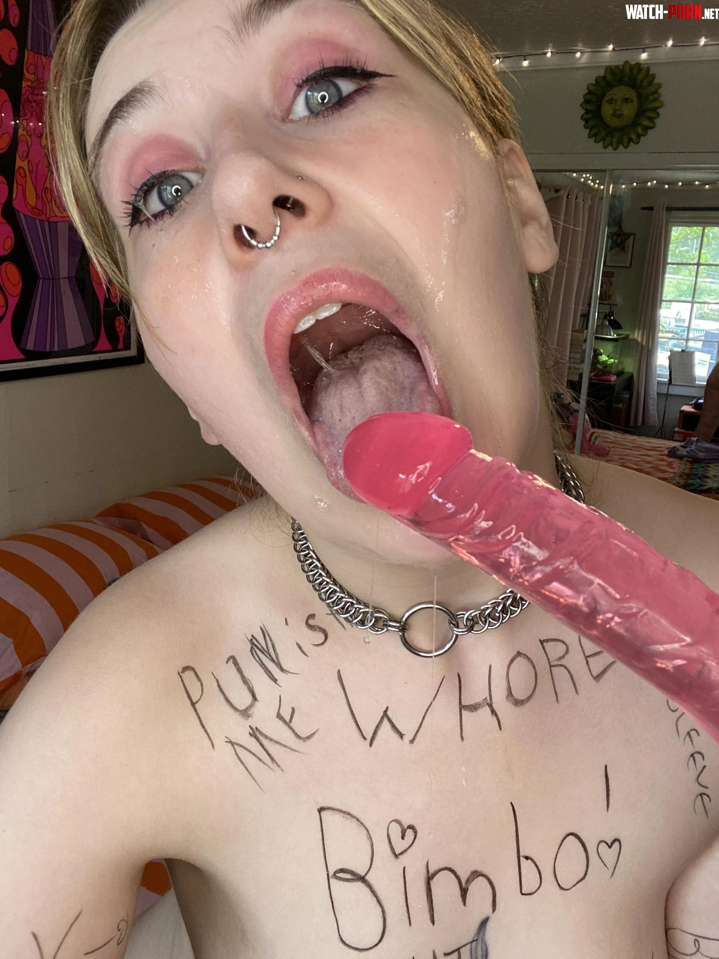 get some more spit in my eyes pleaseee by DomesticatedFemSub