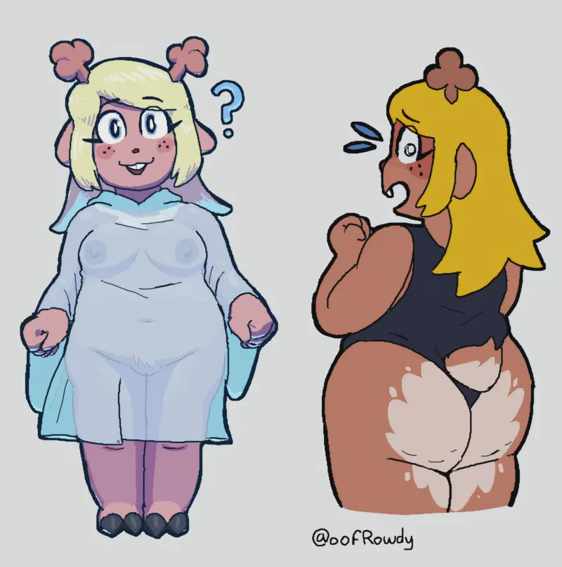 Thumbnail Discover Chubby [Noelle] Art by oofRowdy in UnderTail