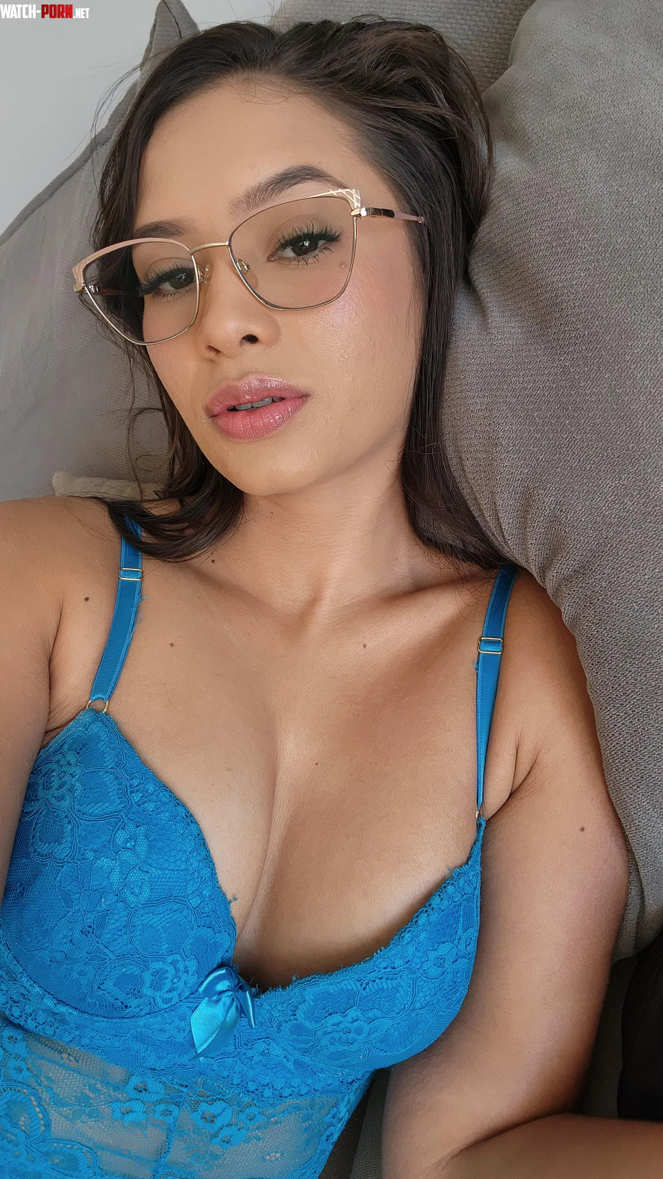 Braces and a blue lingerie by Violet-Porter