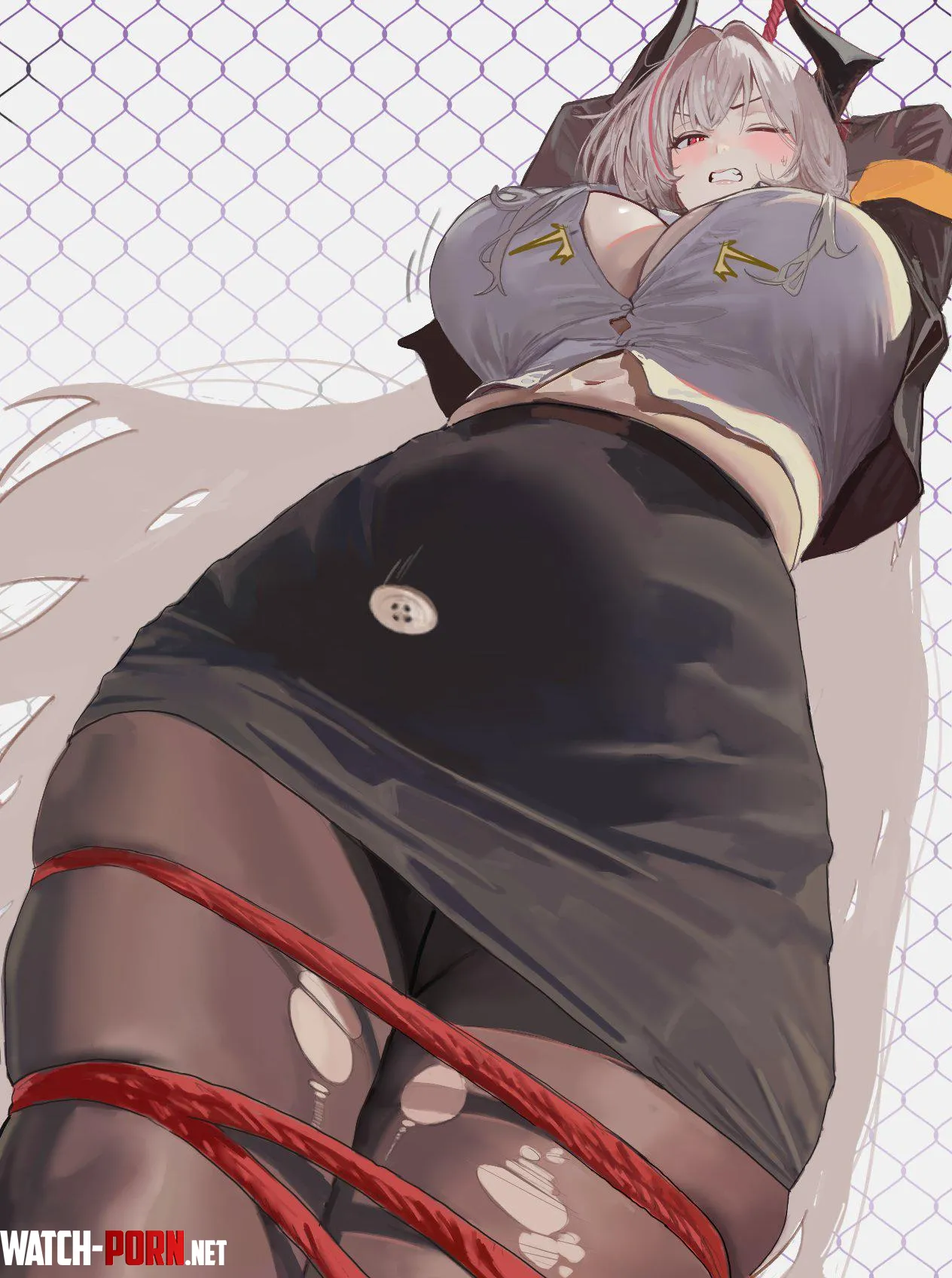 Admiral Zenker Restrained (hintobento) [Azur Lane] by llamanatee