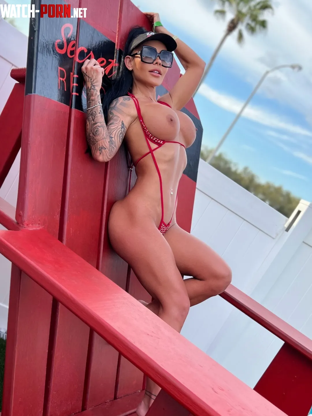 At the swinger resort wearing my slingkini the proper way.... by HisExoticVixen