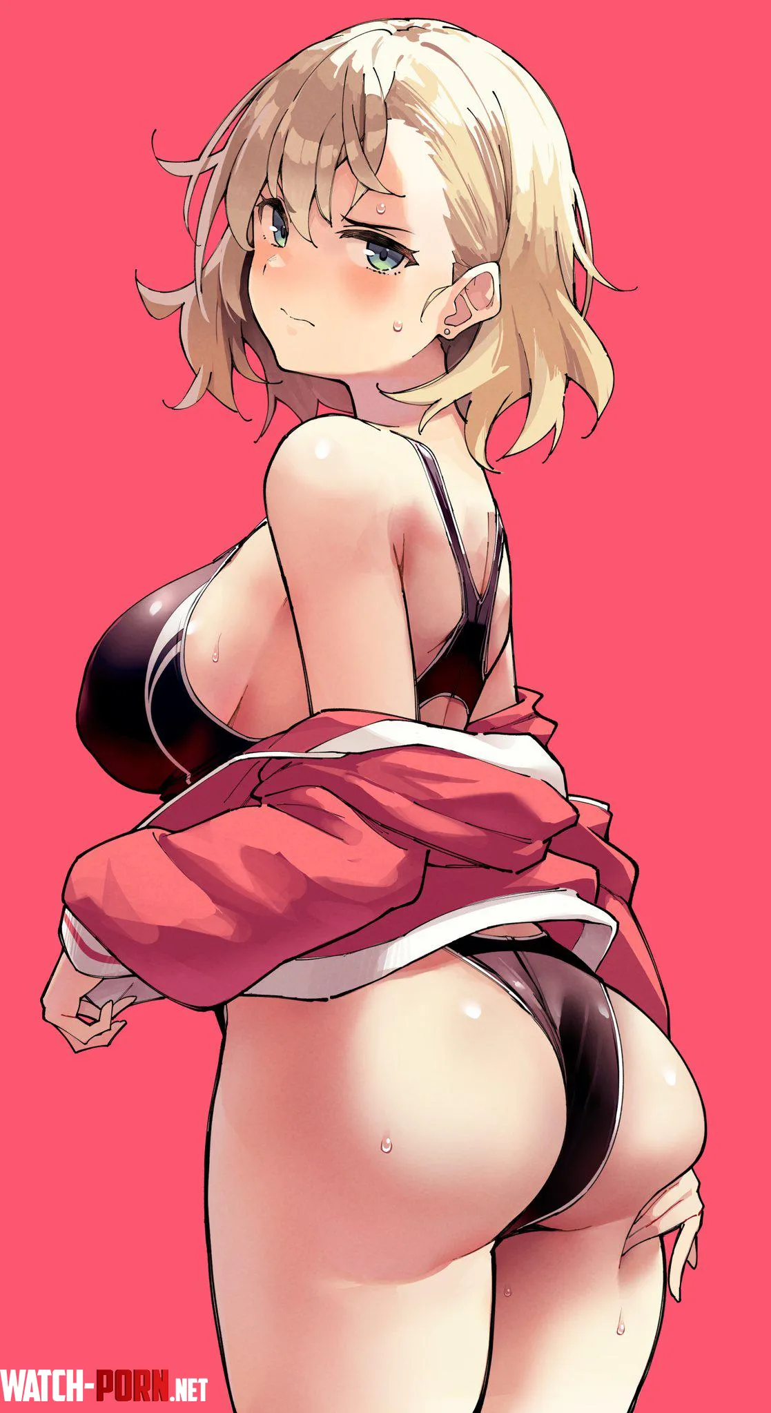A swimsuit highlights her ass by marxsander2016