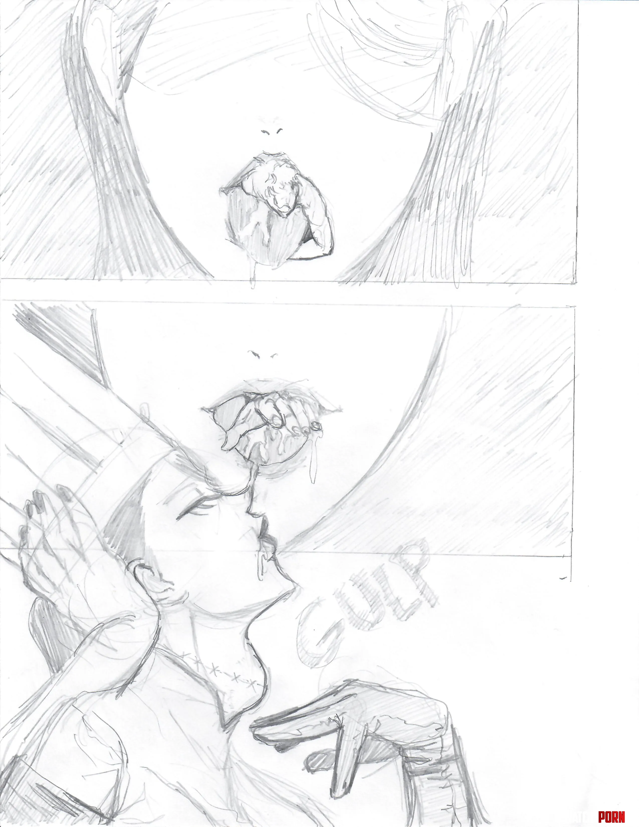 {comic} A page from Fujimoto's secret stash (source: me - Shoulder Enjoyer)[F/m][oral][Macro/Micro] by shoulder_enjoyer