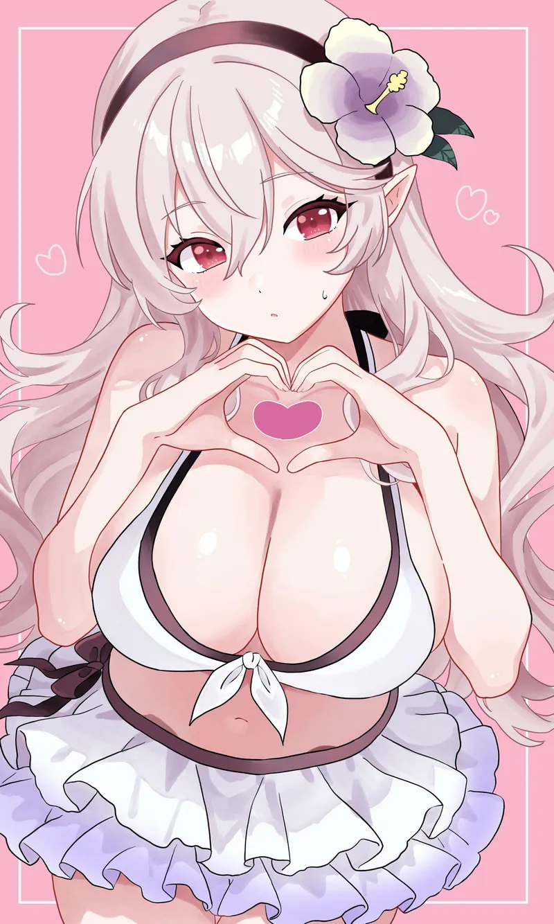 Thumbnail Corrin Making a Heart by marxsander2016 | OppaiLove