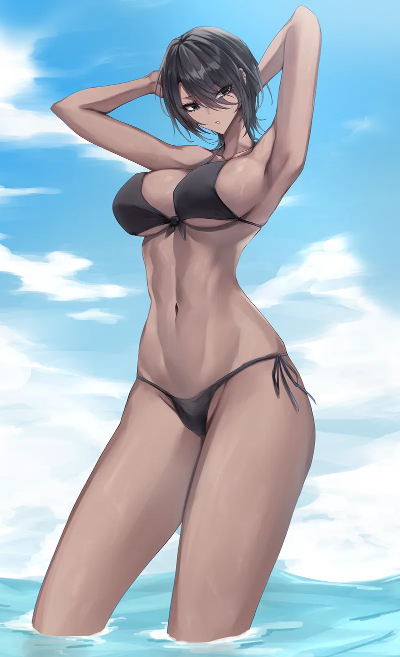 Thumbnail Beach Tomboy [Original] by A_MASSIVE_PERVERT
