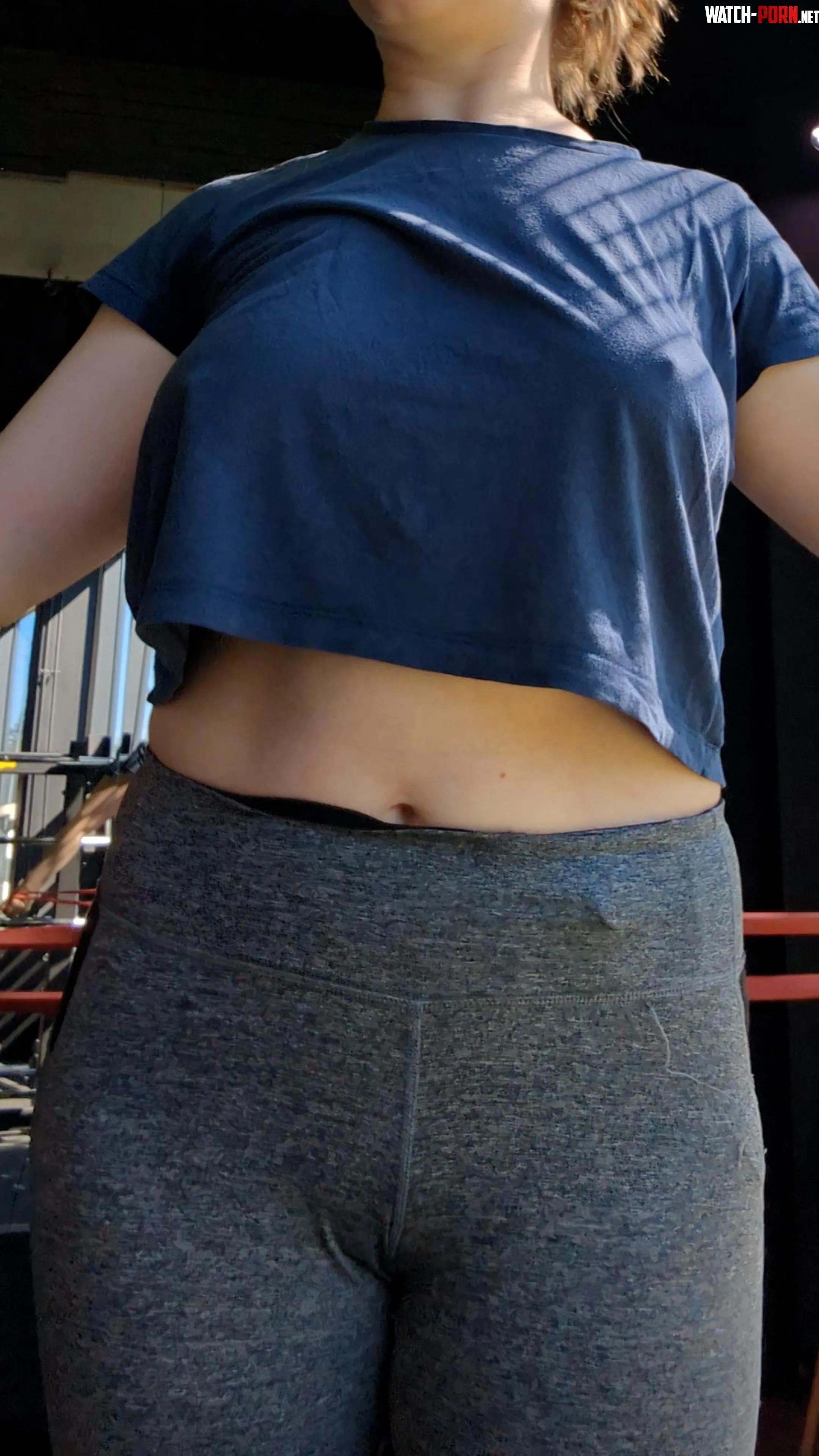 Just another braless day at the gym by Teaseandtoast