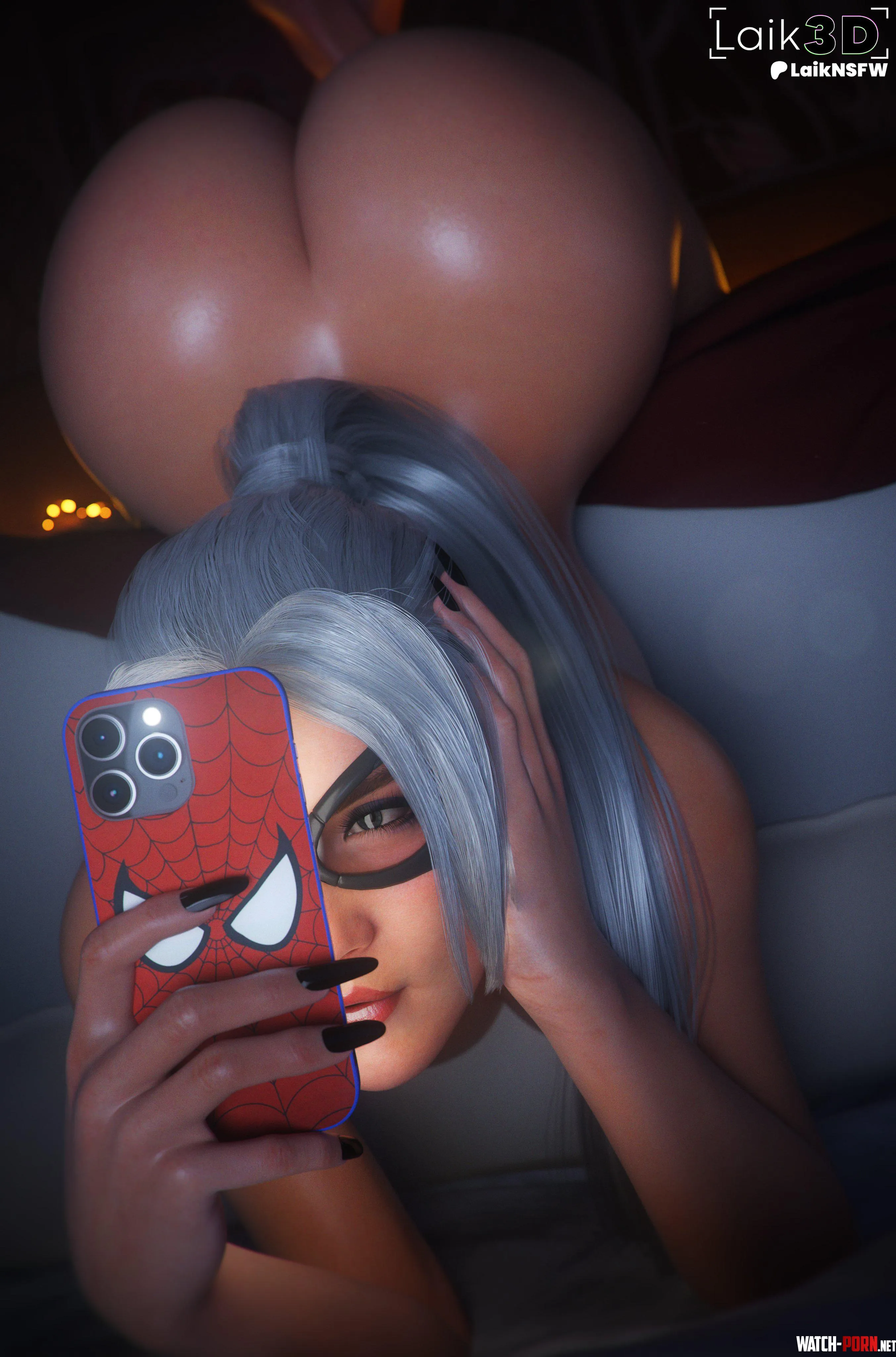 Black Cat - Sleepless (Laik3D) [Marvel] by EroMestre
