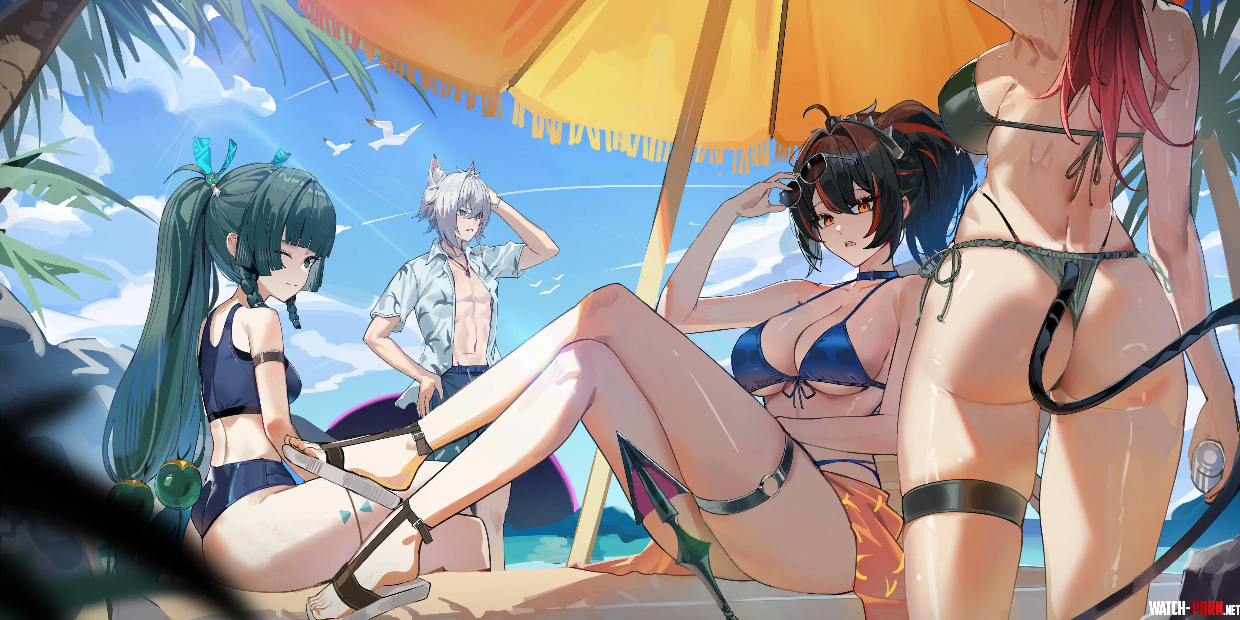 Enjoying the beach [Zenless Zone Zero] by Silent_Steak_9540