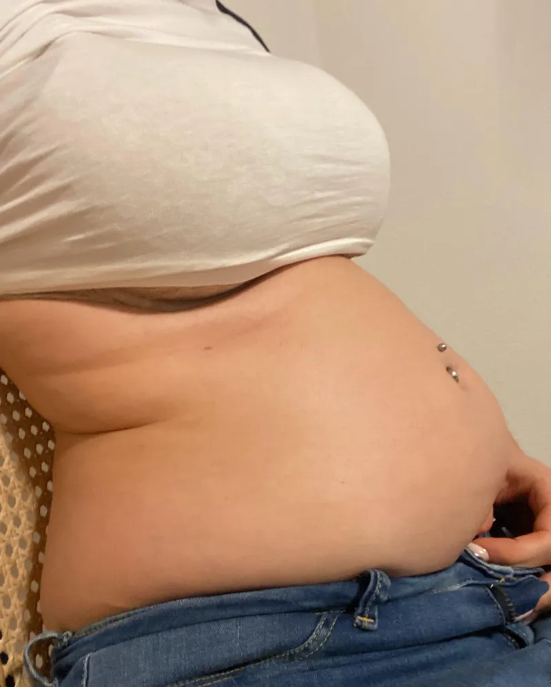 Thumbnail Saraxeniia__ Describes Overindulgence: Unbuttoning Stuffed Pants - Stuffers