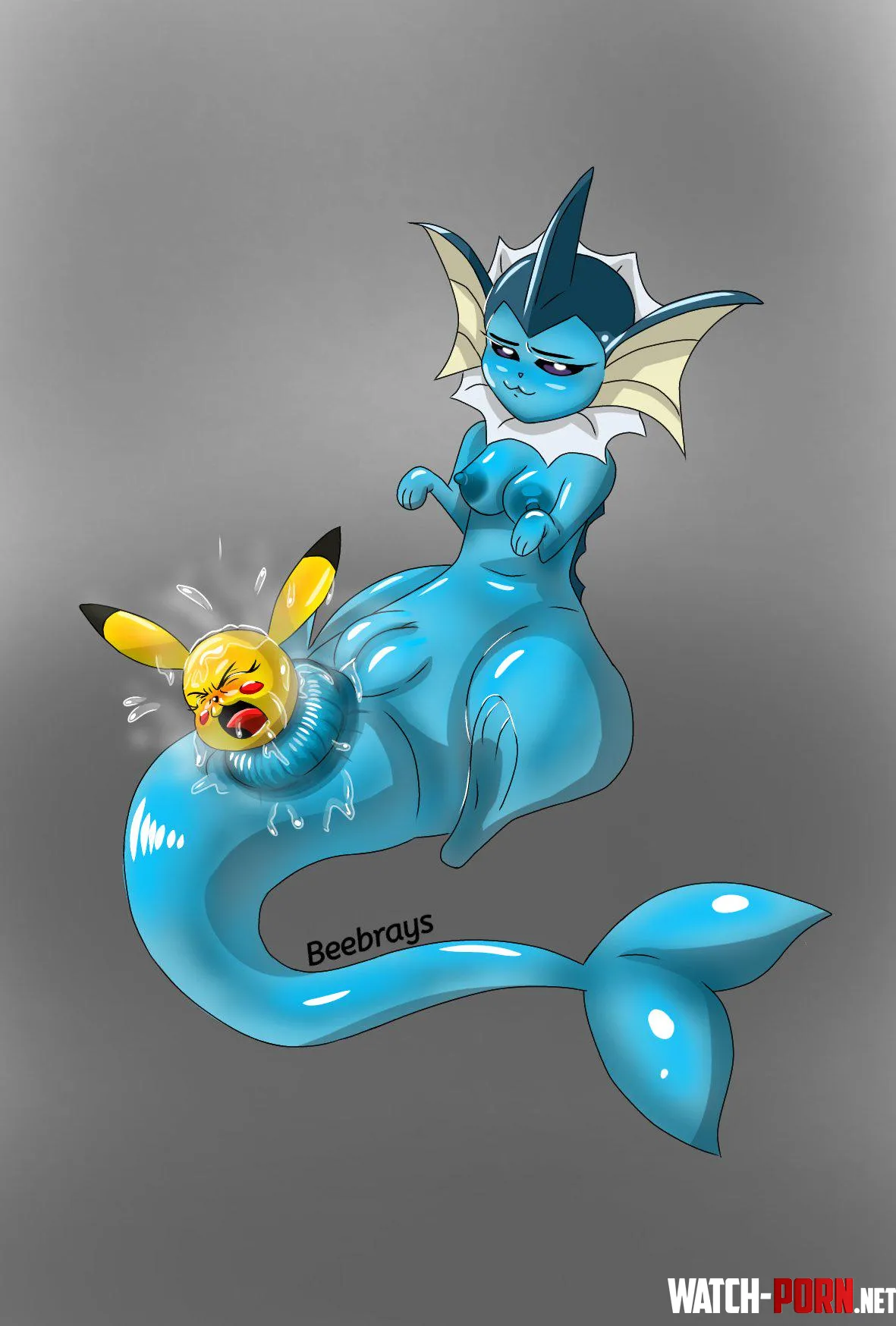 {image} Vaporeon and Pikachu 7w7 - Beebrays by Beebrays