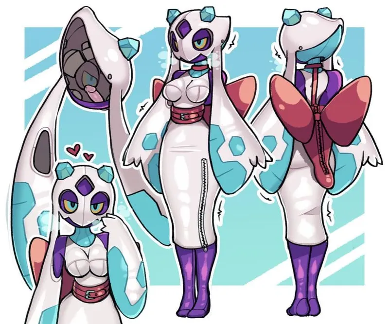 Thumbnail Froslass themed bondage dress by SoTLodestar