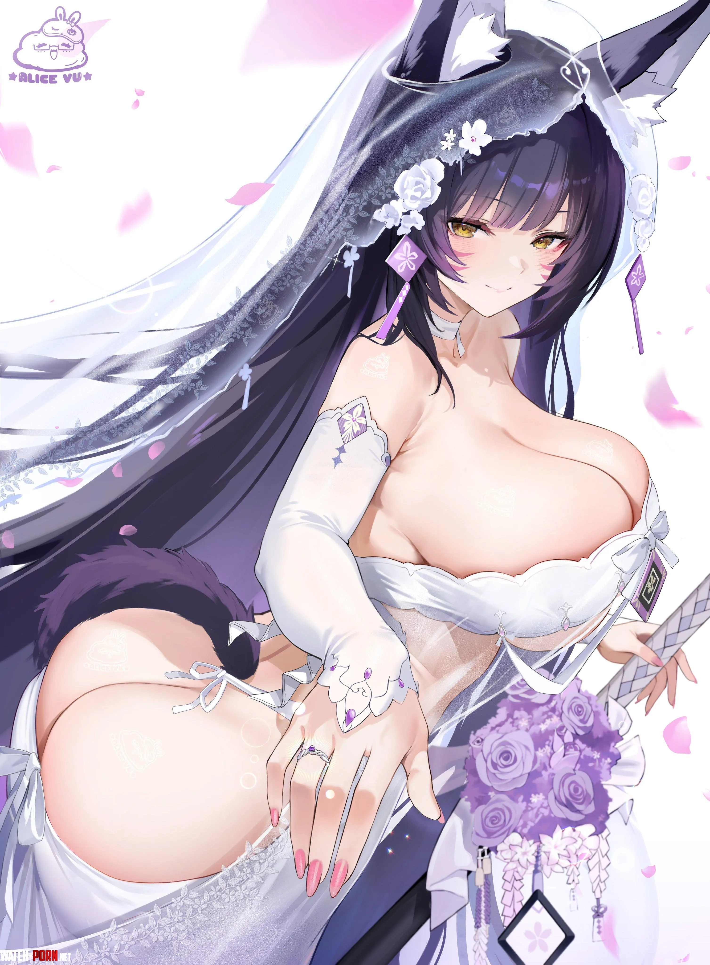 Bride Musashi [Azur Lane] by xSaviour_N