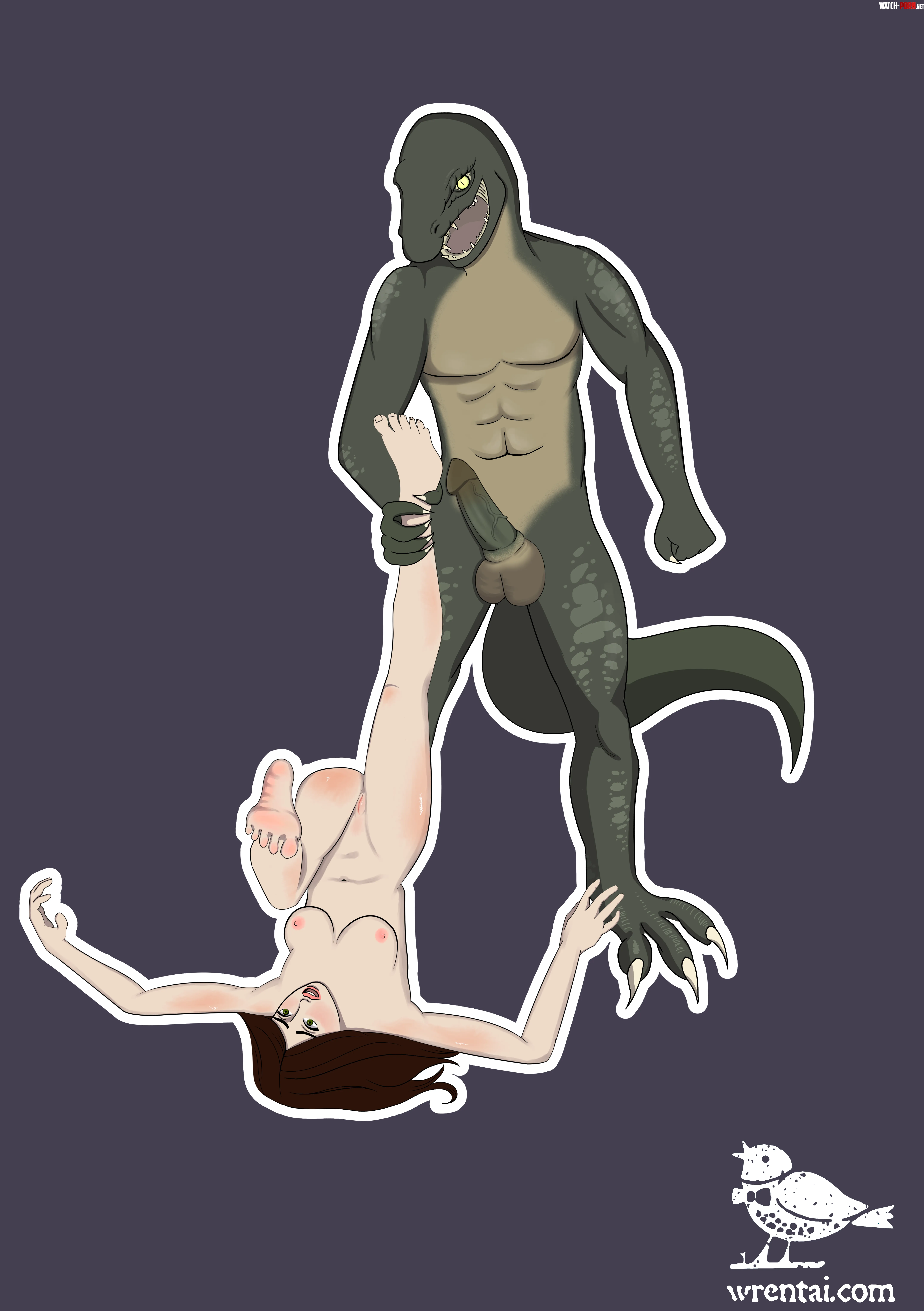 Ravaged by a Lizard Monster (Wrentai) by Wrentai_comics