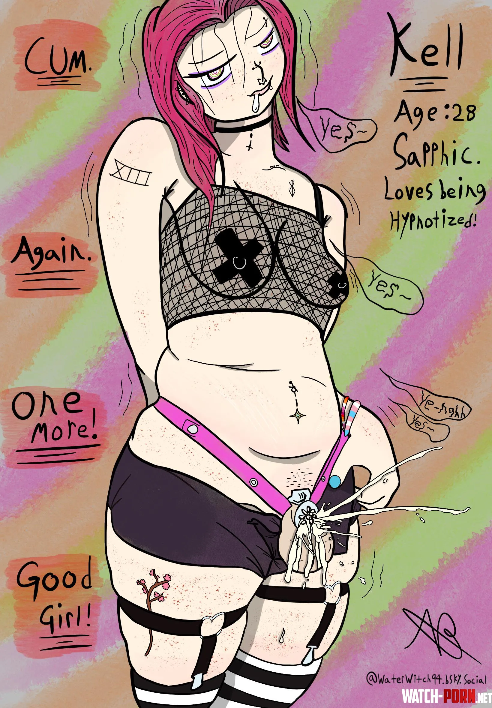 What a good girl! (OC: Kell. Artist: WaterWitch94) by Water-Witch94