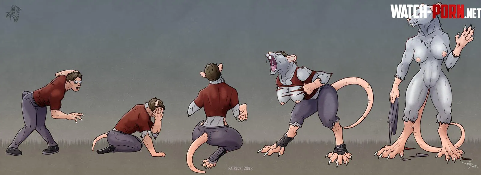 Wererat MTF [com]  [by Zibyr] by Silver-renz9