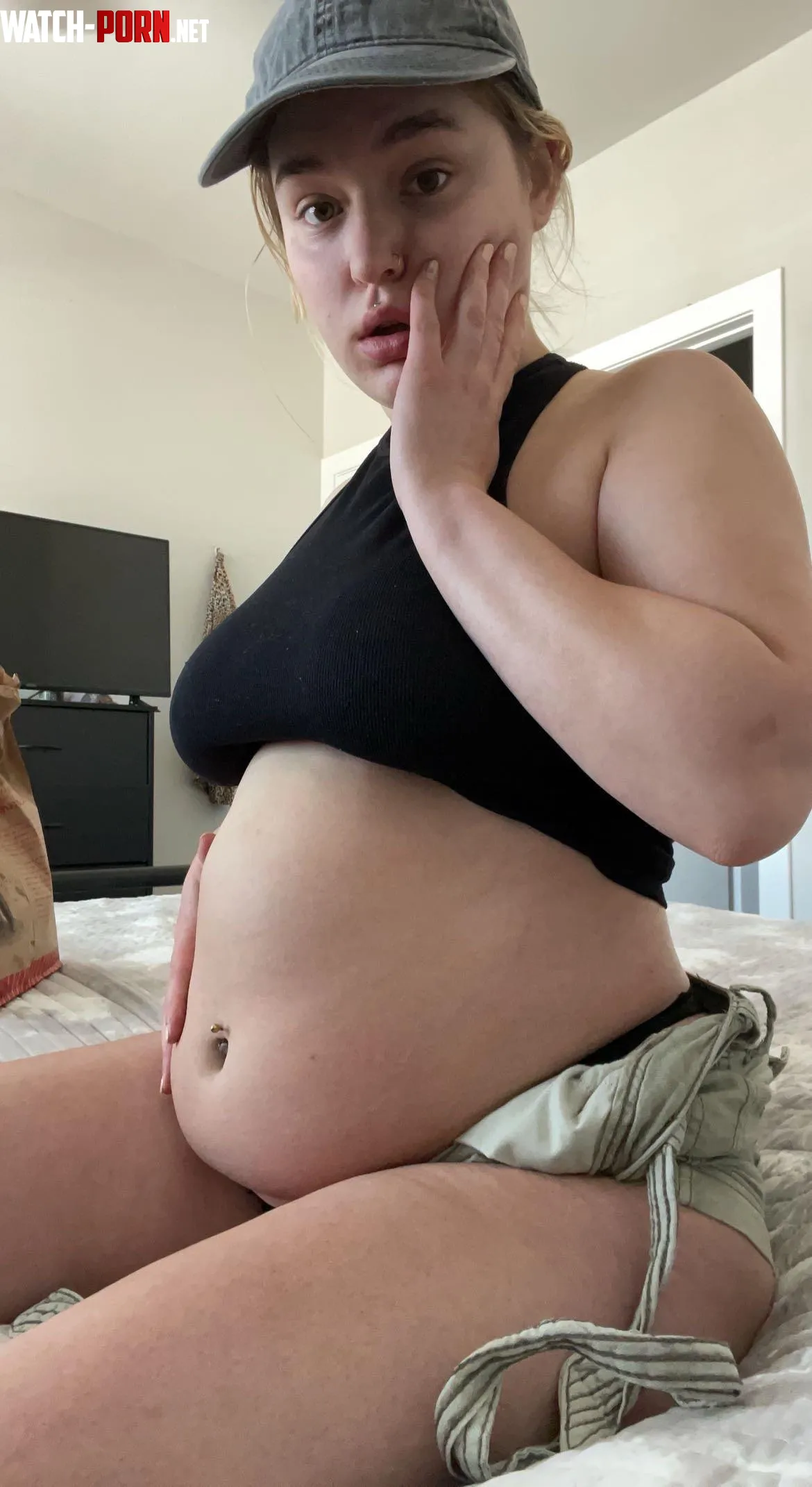 I ate all the fast food👀oh no😏🥰 by thickie_belly_queen