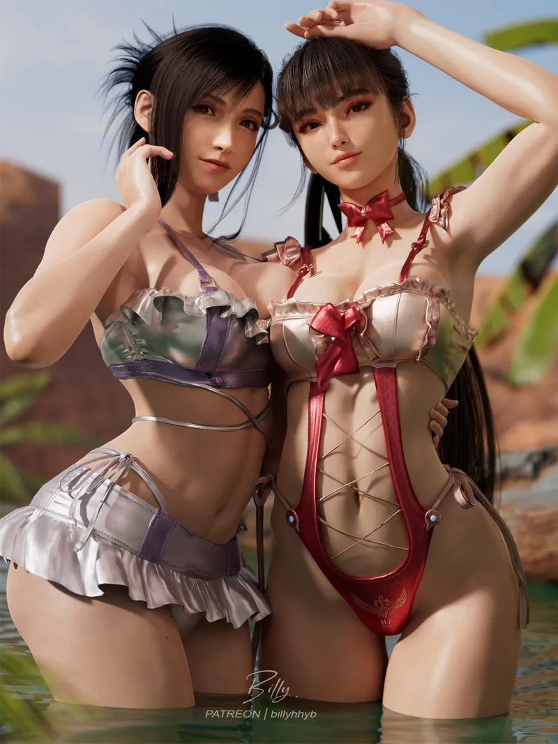 Thumbnail EroMestre's Provocative Fusion: Tifa and Eve in Final Fantasy x Stellar Blade