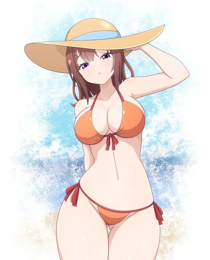Thumbnail Toyama Kasumi at the Beach: Ecchi Delights Uncovered by RainDMask