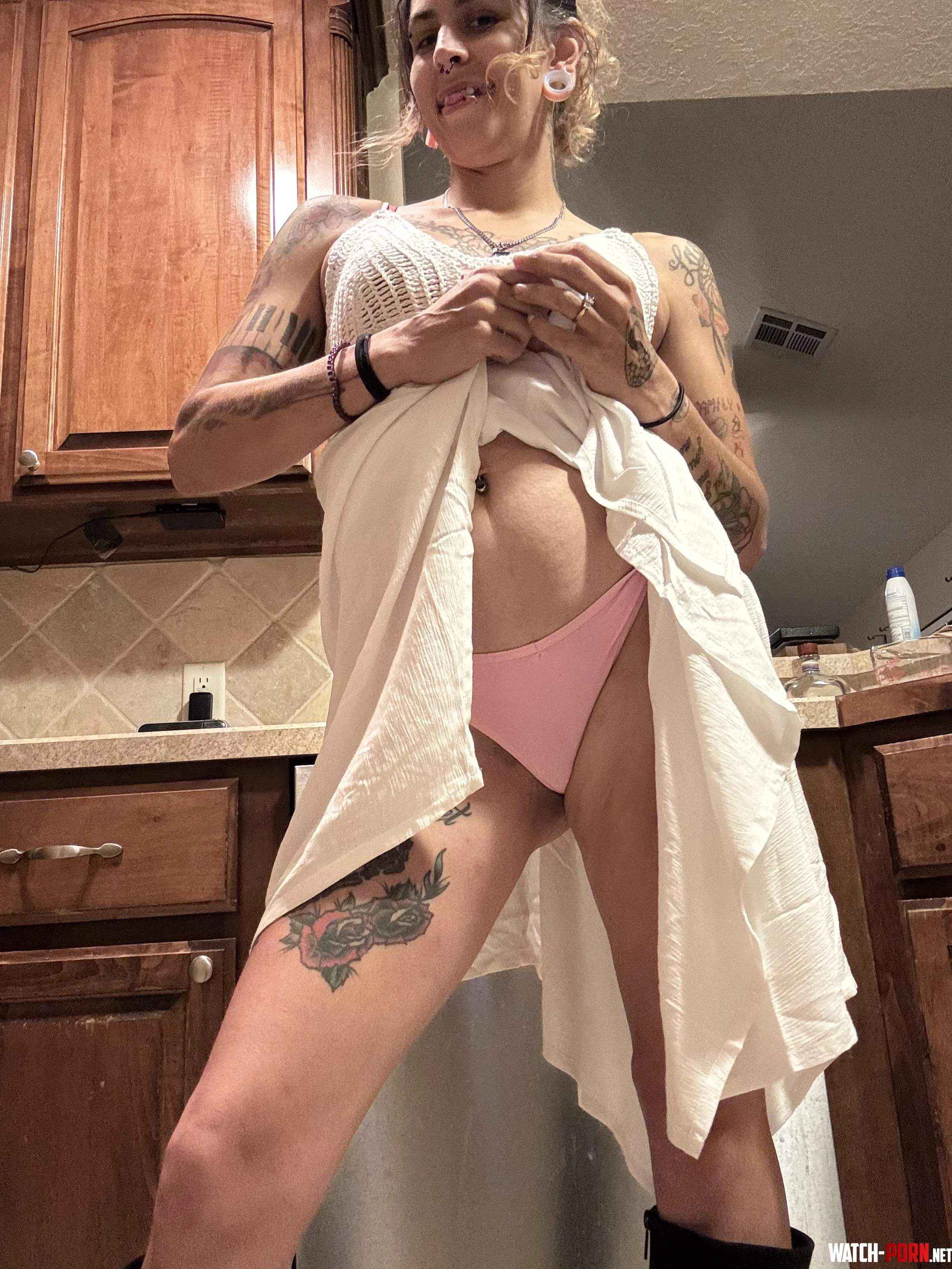 I love showing my pink panties off by Punk_pixi13