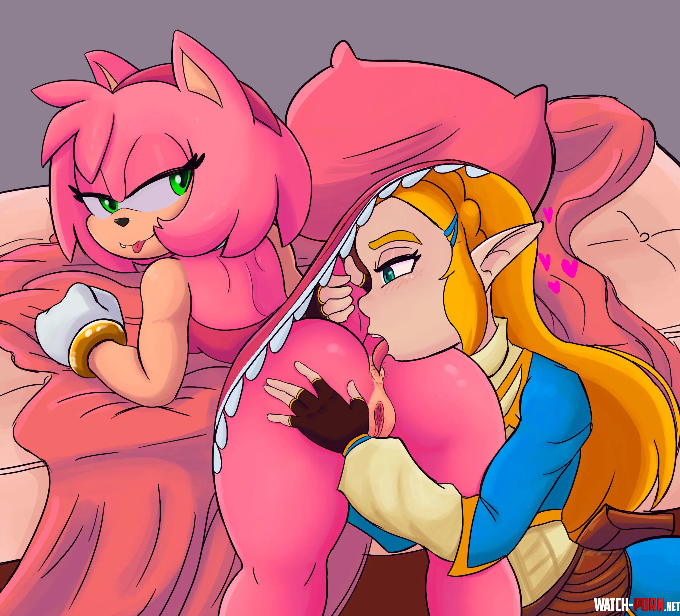 Amy eaten by Zelda from Elgato017 by Brave_Conclusion3639