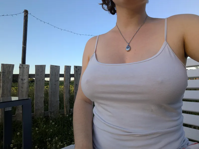 Thumbnail White Tops Are Always Good by intimate_view | Braless