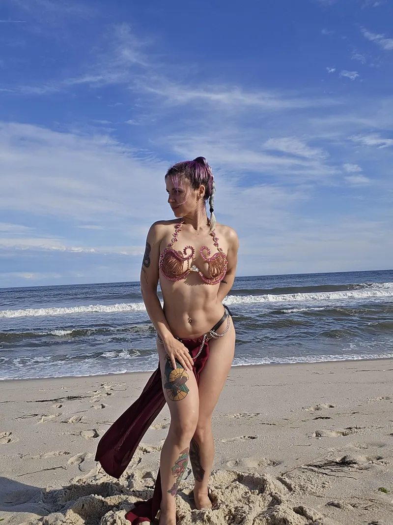 Thumbnail Slave Leia Succubaby Cosplay by Erislust | StarWarsNSFW