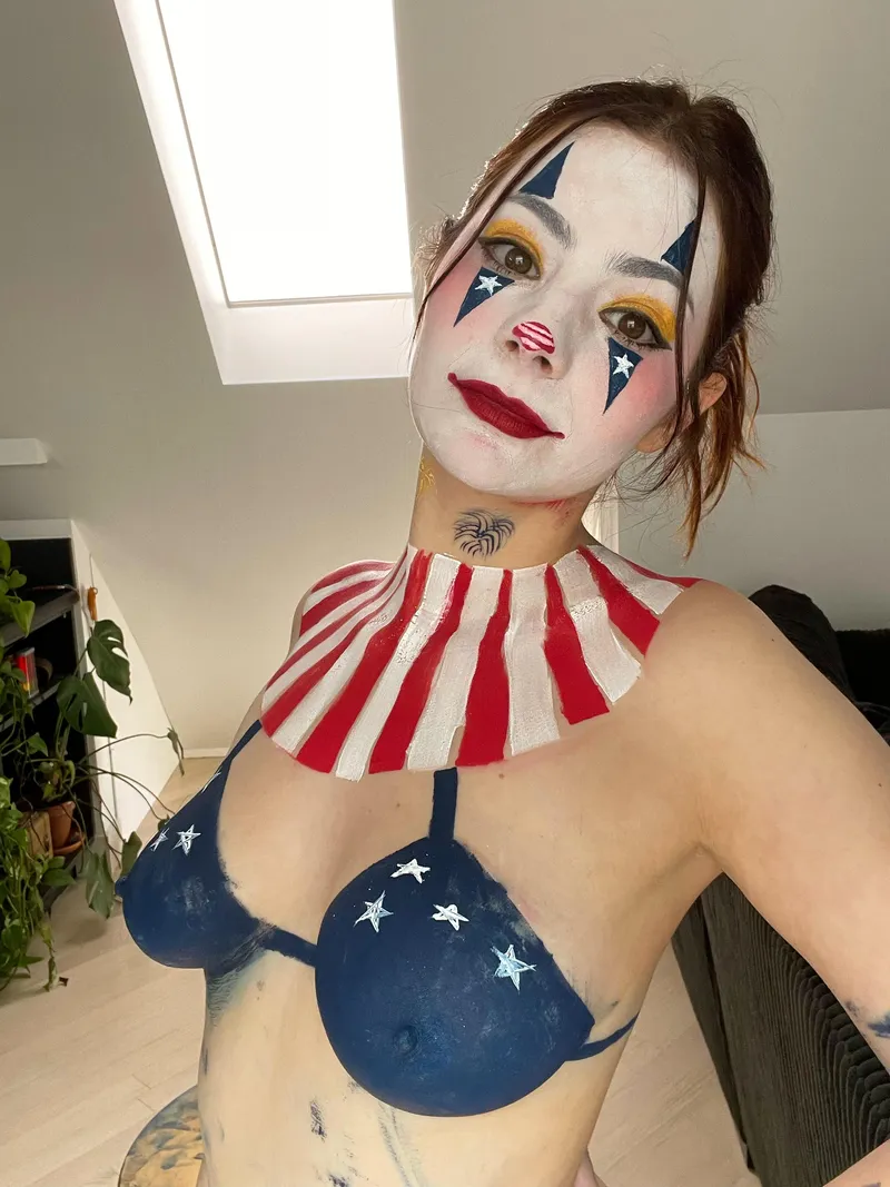 Thumbnail BustyPetite: Clowngirl Honkers on a Petite Frame