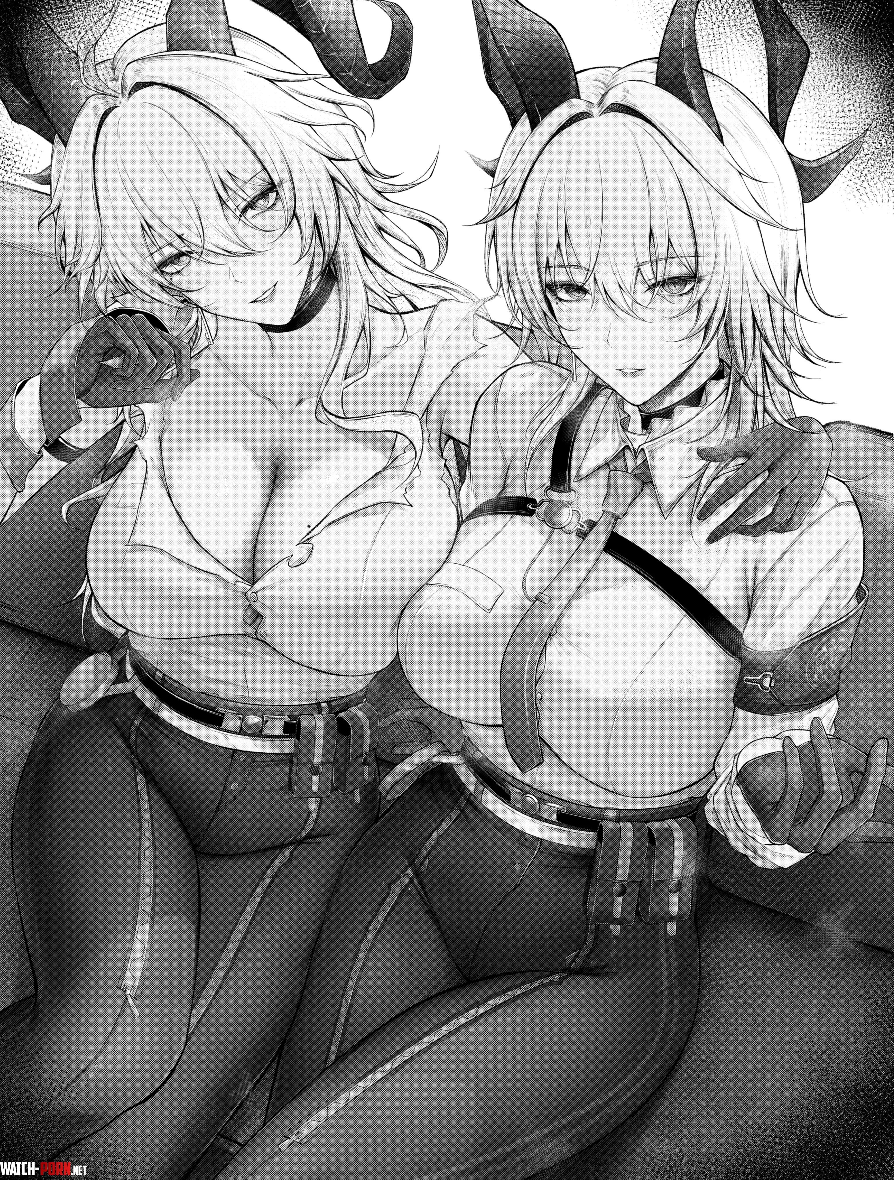 Zani hanging out with Zani [Wuthering Waves] by marxsander2016