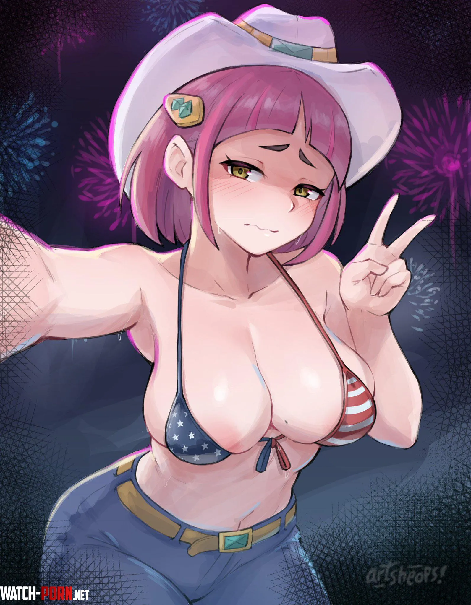 Lacey wishes a happy 4th of July (ArtSheops) by A_MASSIVE_PERVERT