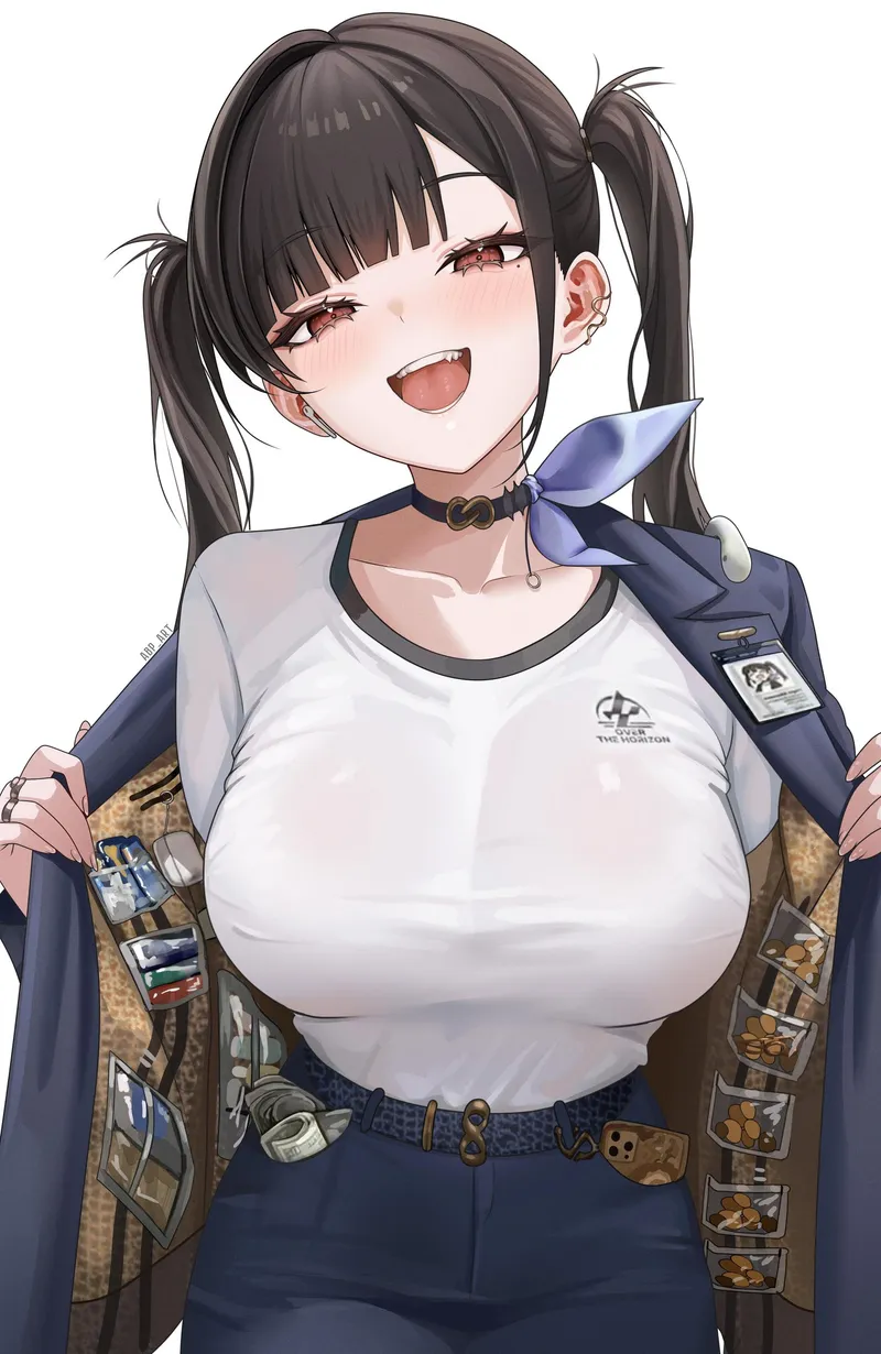 Thumbnail Sora showing what's under her jacket by marxsander2016