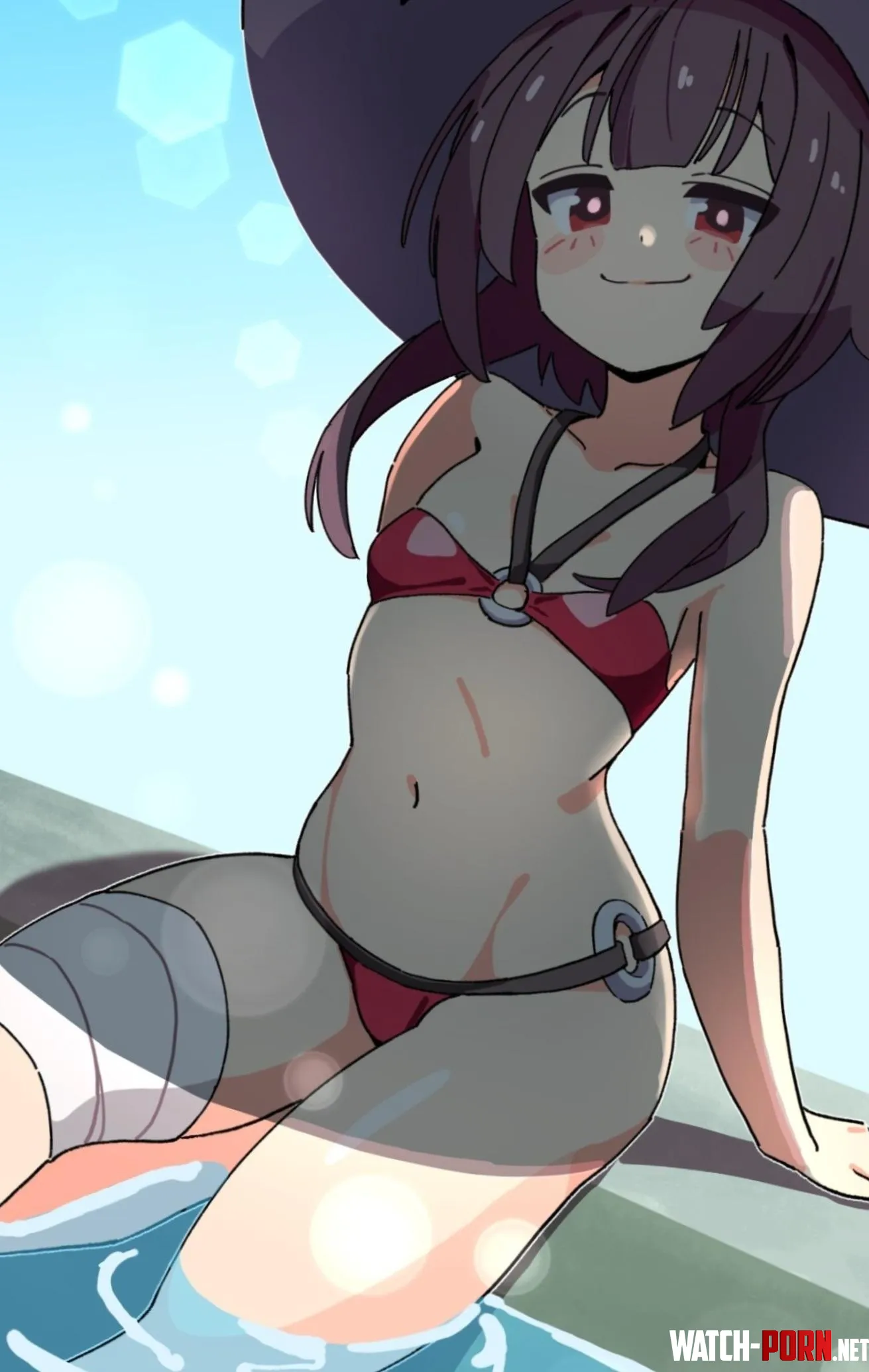 Poolside Megumin [Konosuba] by petitecooki