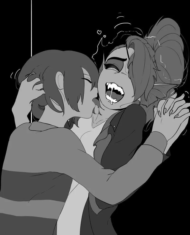 Thumbnail [Frisk, Undyne] Making out (Haaru) by NovelSeason2327