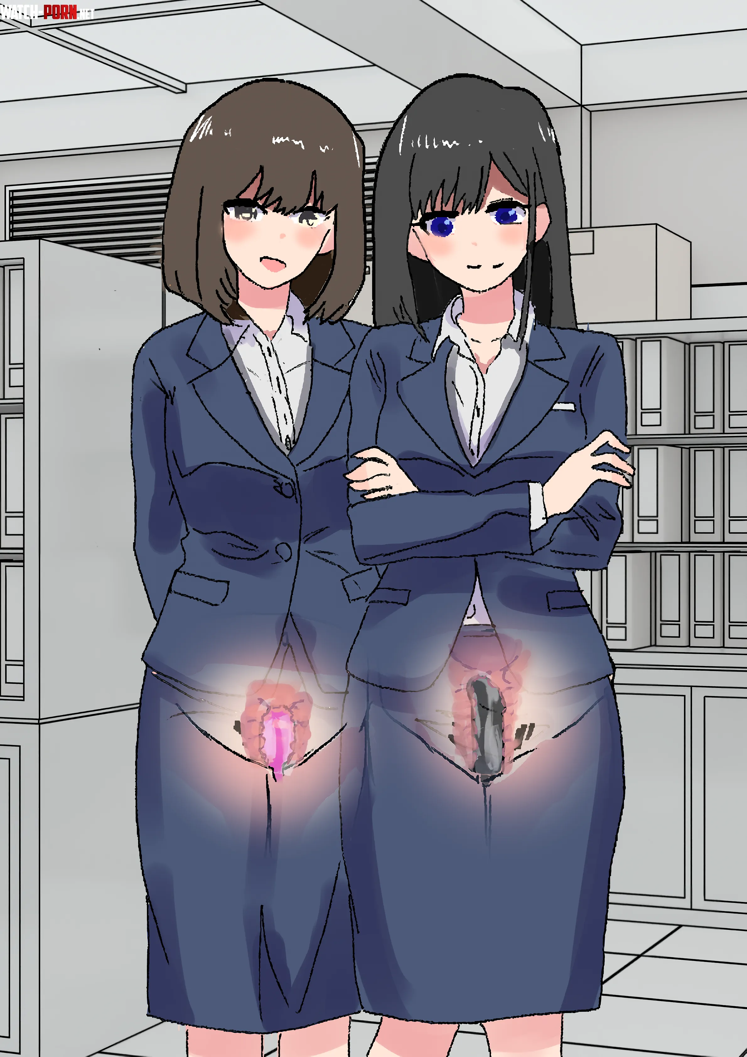 Sneaky Office Ladies by A_MASSIVE_PERVERT