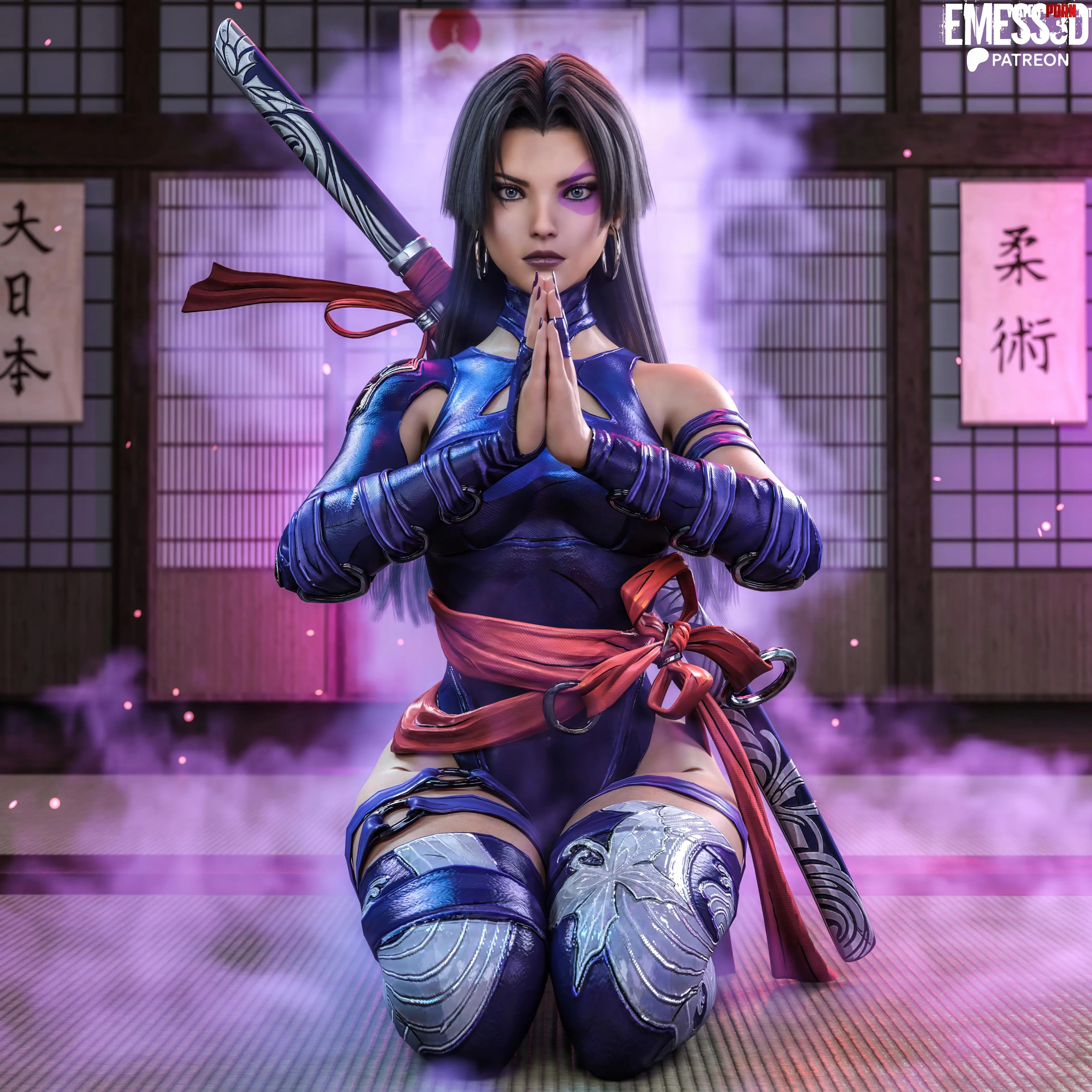 Cute Psylocke (EmessSFW) [Marvel] by xLxOxBxAx