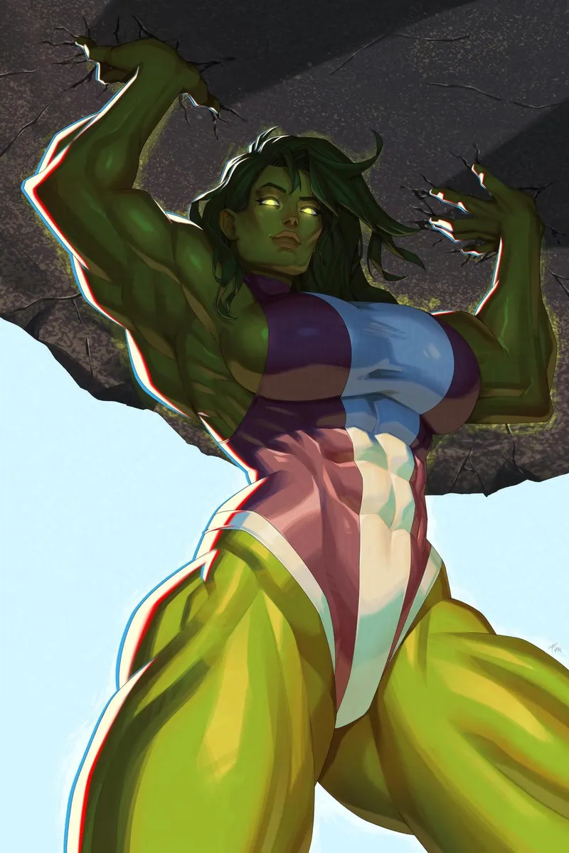 Thumbnail fitdrawngirls: Witness Jennifer Walters Art