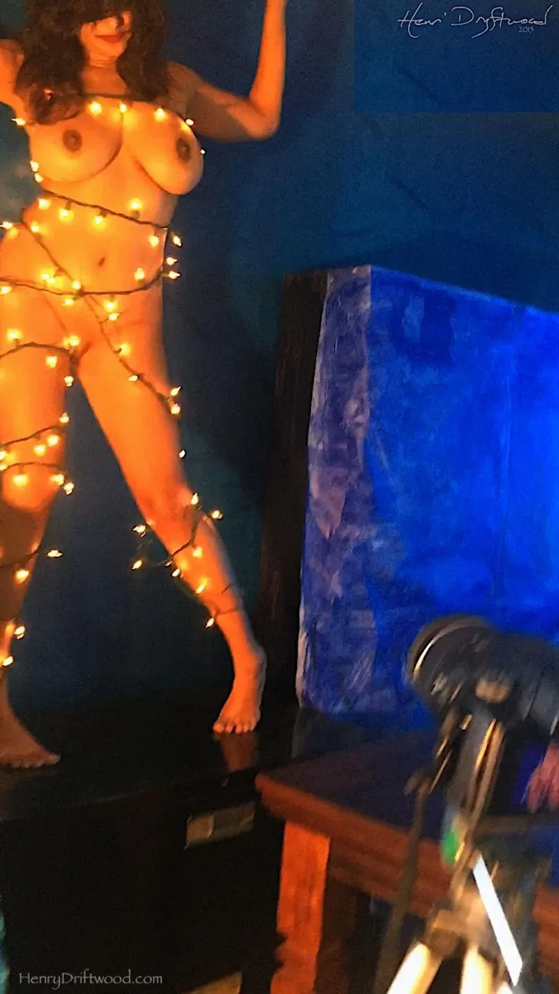 Thumbnail Henrydriftwood's Devi on Blue: A Unique Dakini Experience
