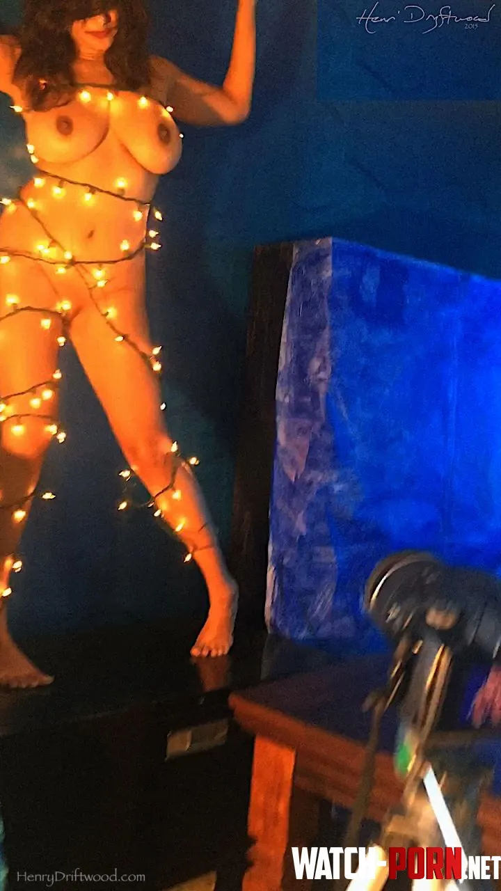 Devi on Blue by henrydriftwood