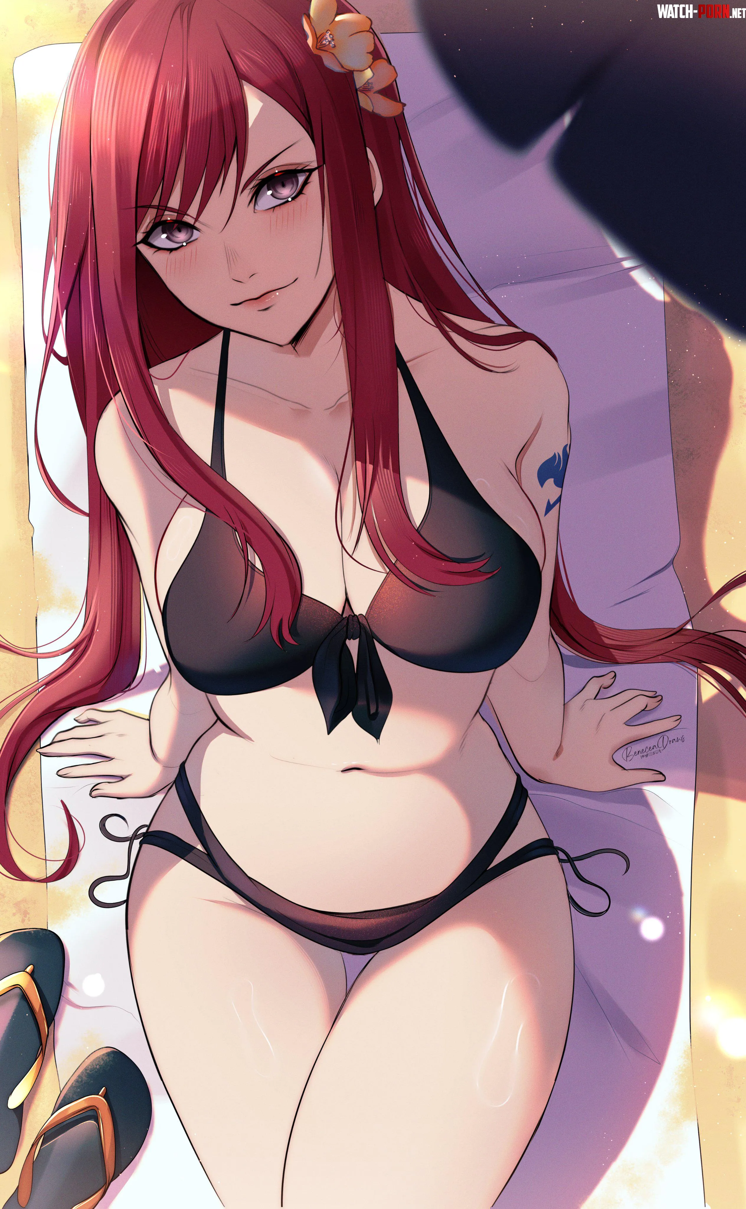 Erza Scarlet Is Ready For The Beach [Fairy Tail] by A_MASSIVE_PERVERT