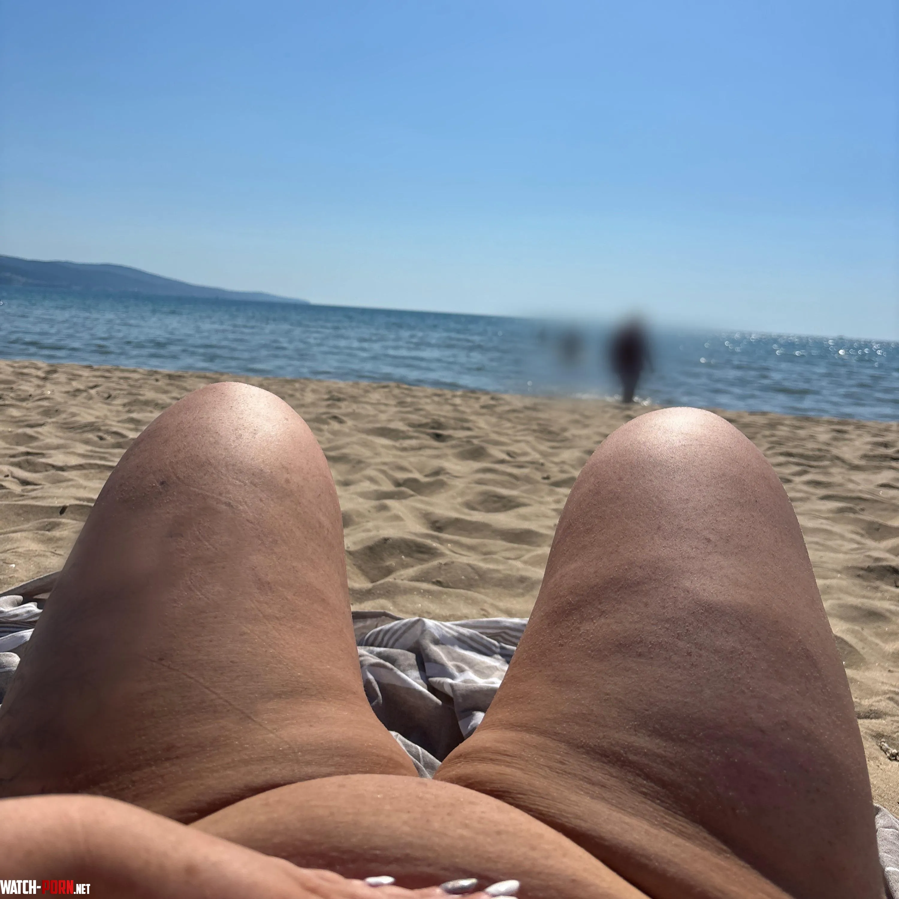 Naked on the beach by Glittering_Dress3529
