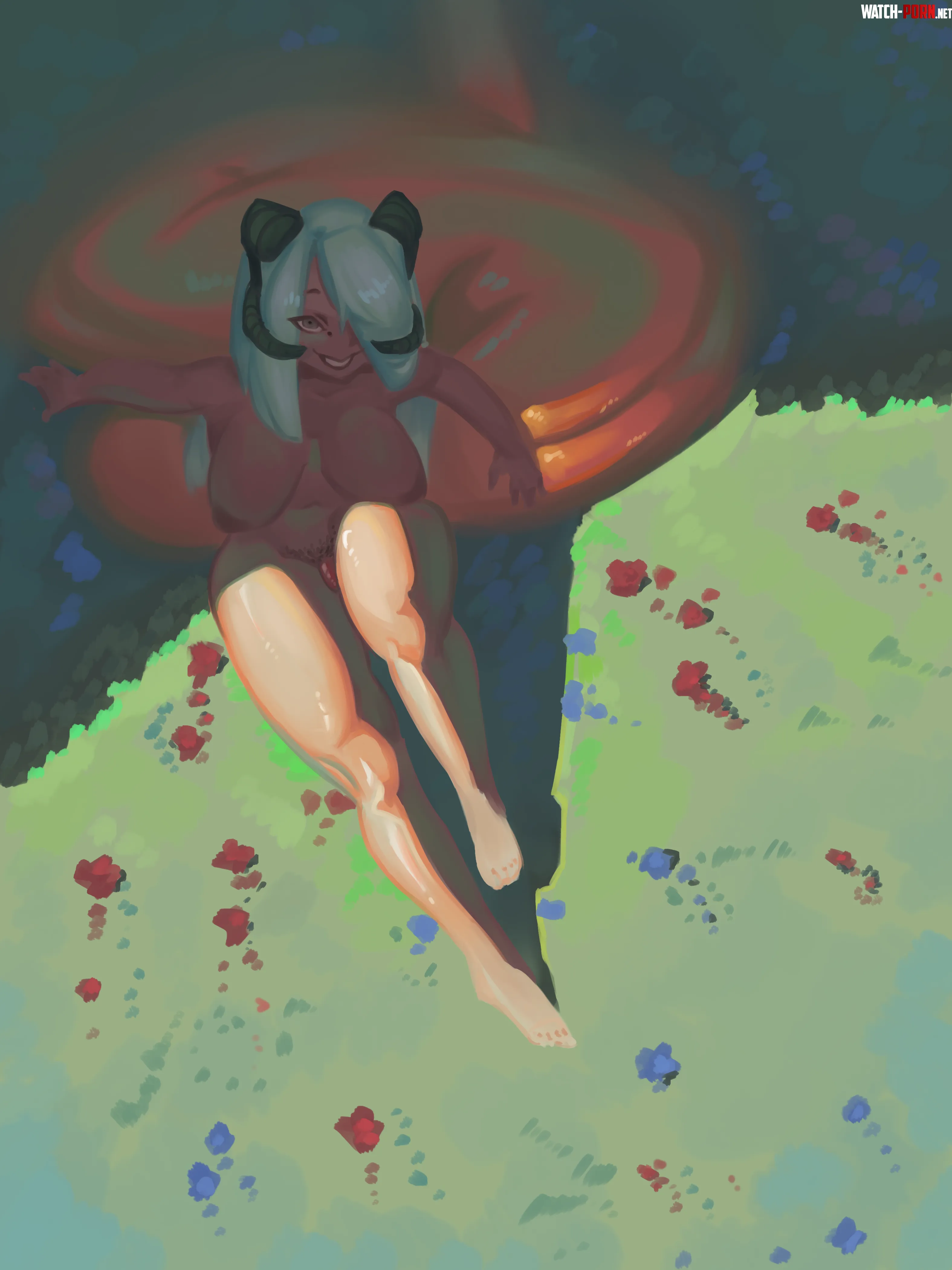 Resting in a field [OC] by me-jan