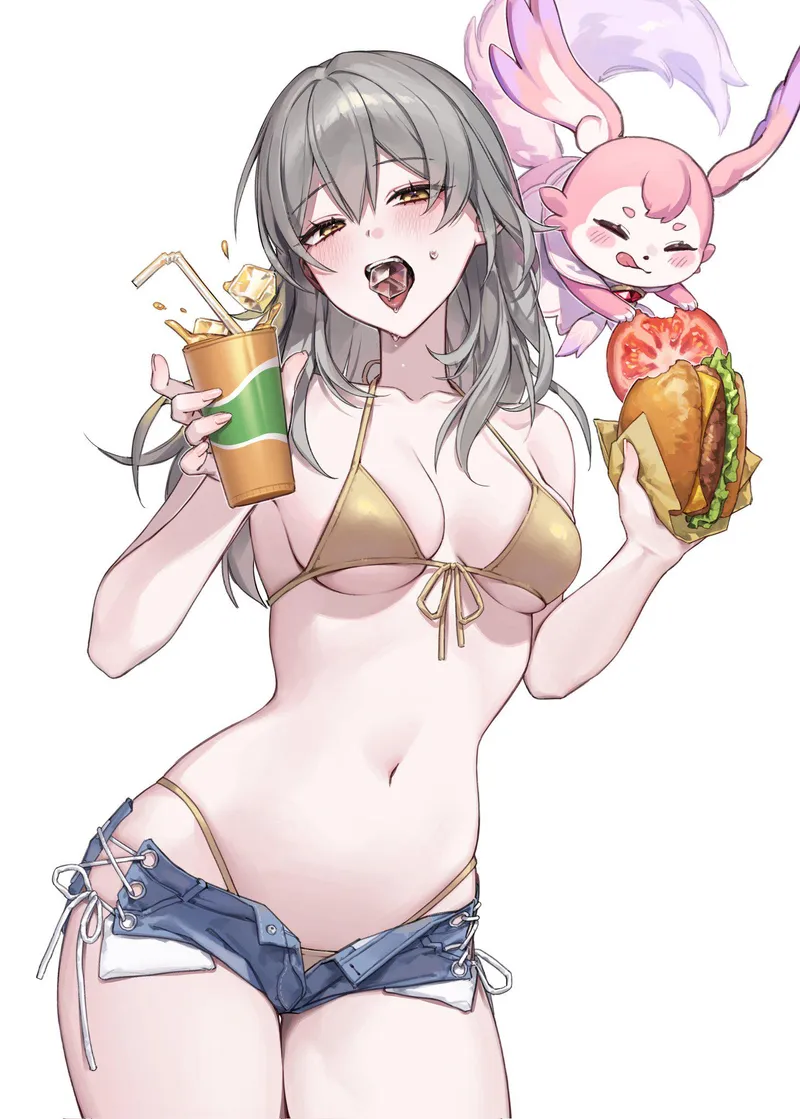 Thumbnail Indulging in Stelle's Junk Food Delight by marxsander2016 | animemidriff
