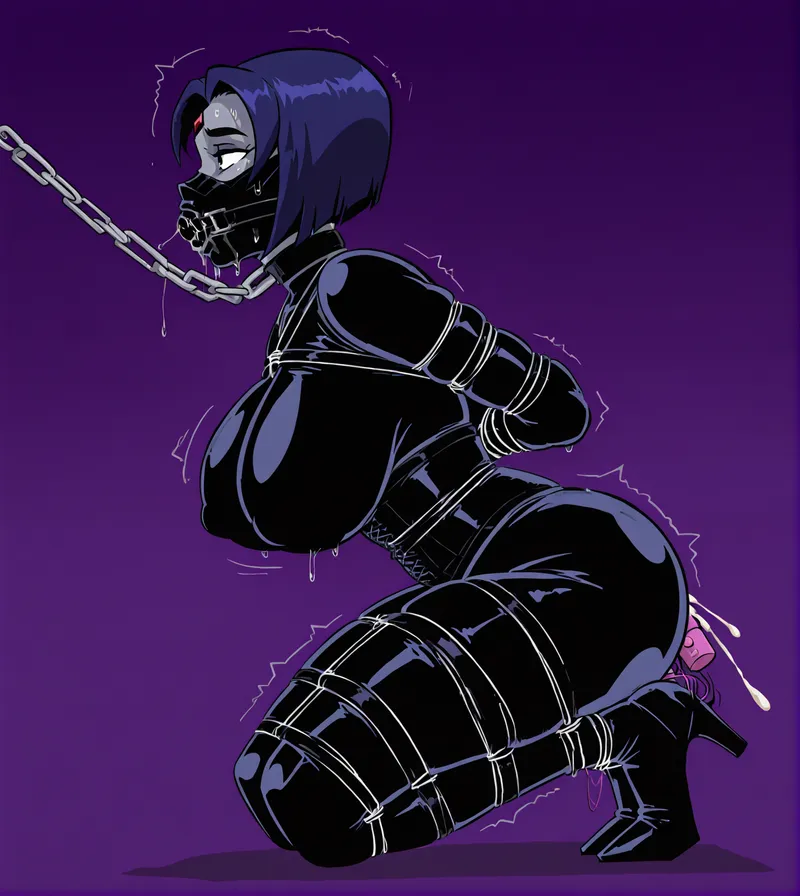Thumbnail Latex Slave Raven by Fit-Okra-535 | hentaibondage Category