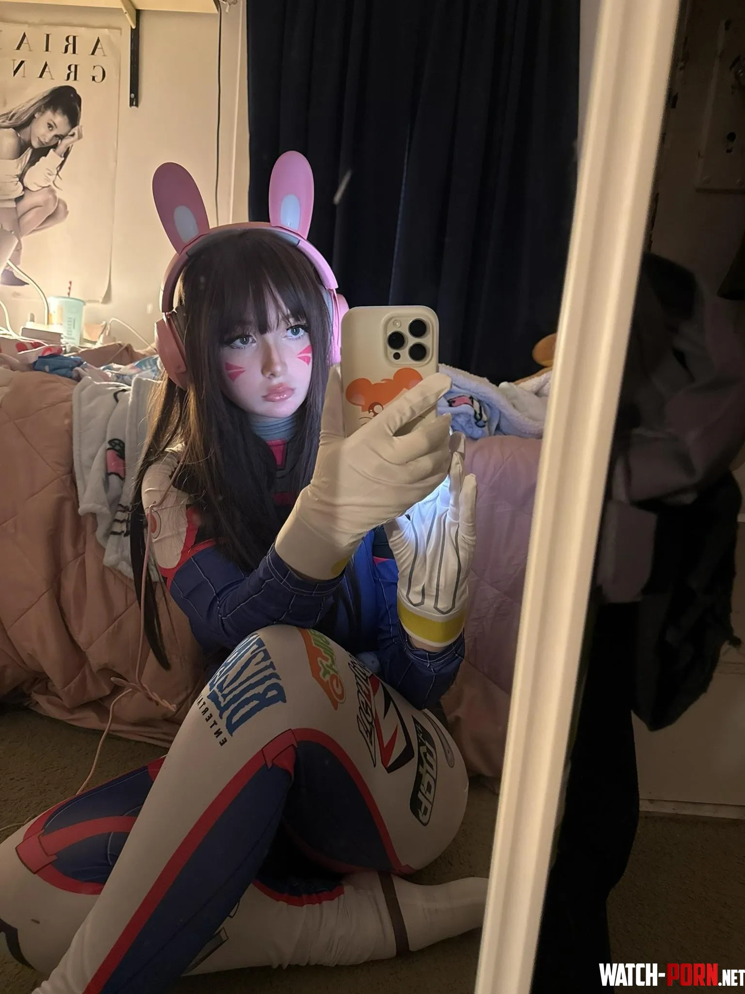 D.VA from Overwatch (Julie) by petiteschoolgirlxo
